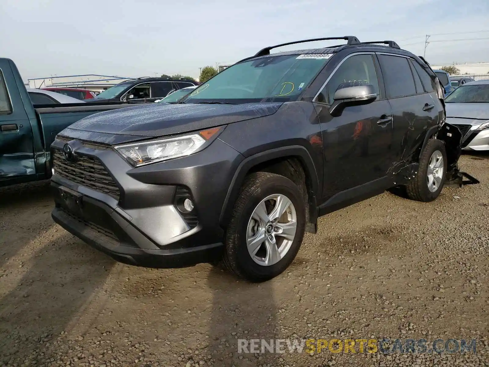 2 Photograph of a damaged car JTMW1RFV9KD513323 TOYOTA RAV4 2019