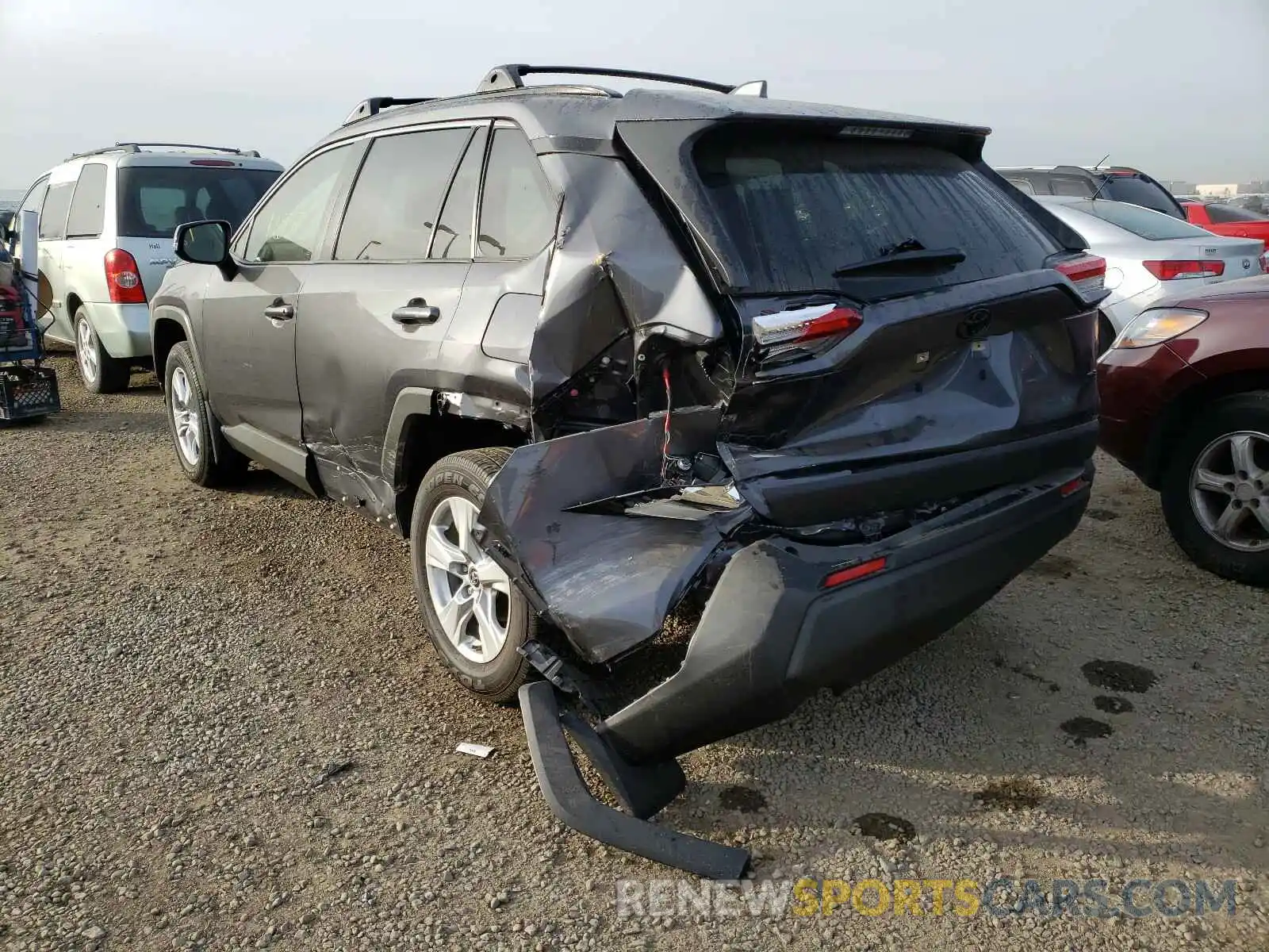 3 Photograph of a damaged car JTMW1RFV9KD513323 TOYOTA RAV4 2019