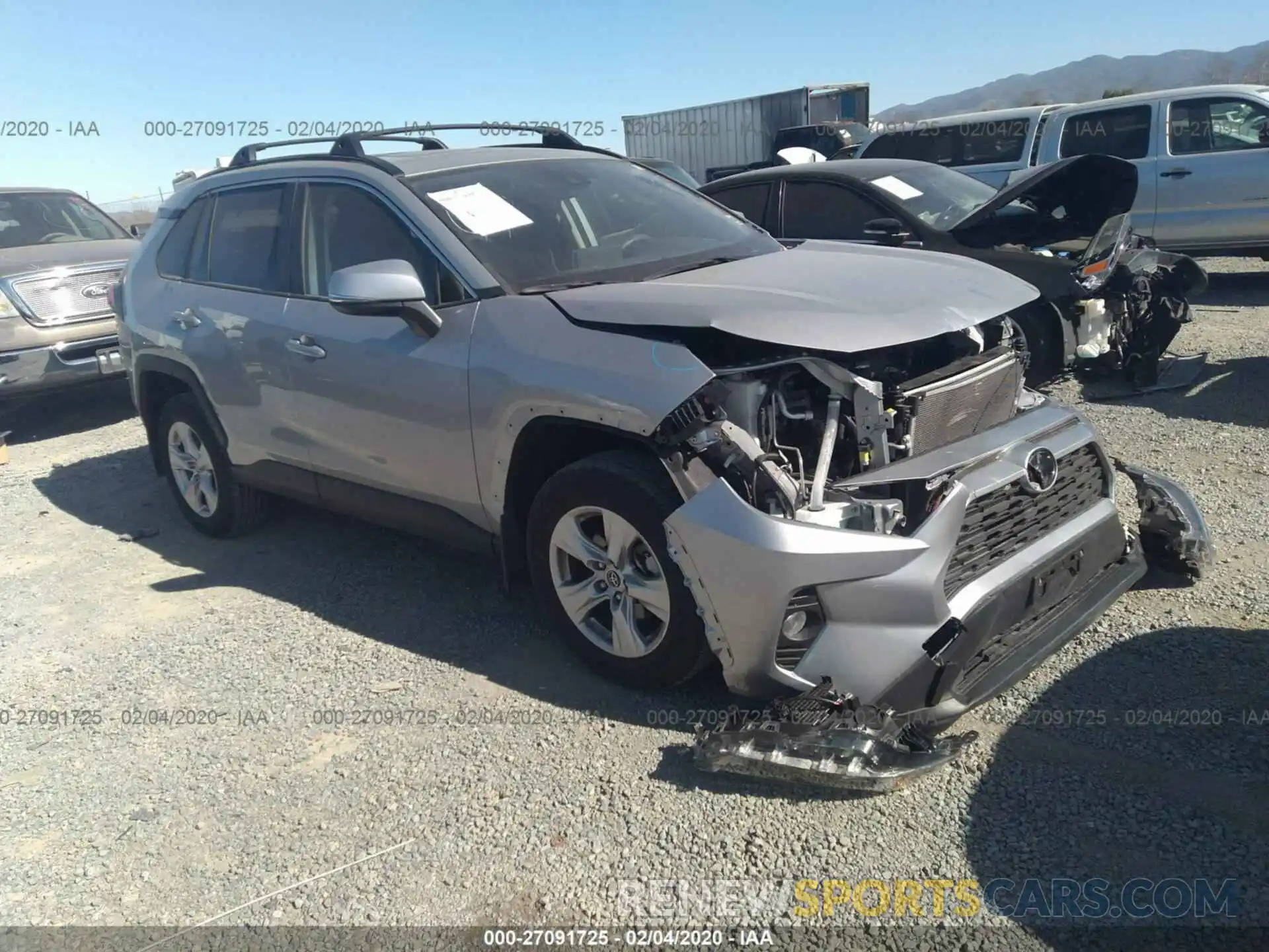 1 Photograph of a damaged car JTMW1RFV9KJ001580 TOYOTA RAV4 2019