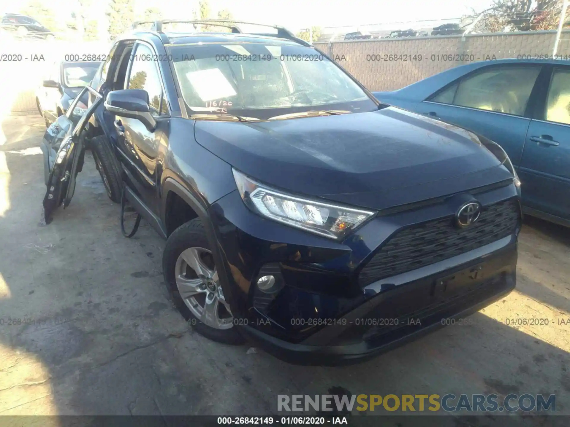 1 Photograph of a damaged car JTMW1RFV9KJ003250 TOYOTA RAV4 2019