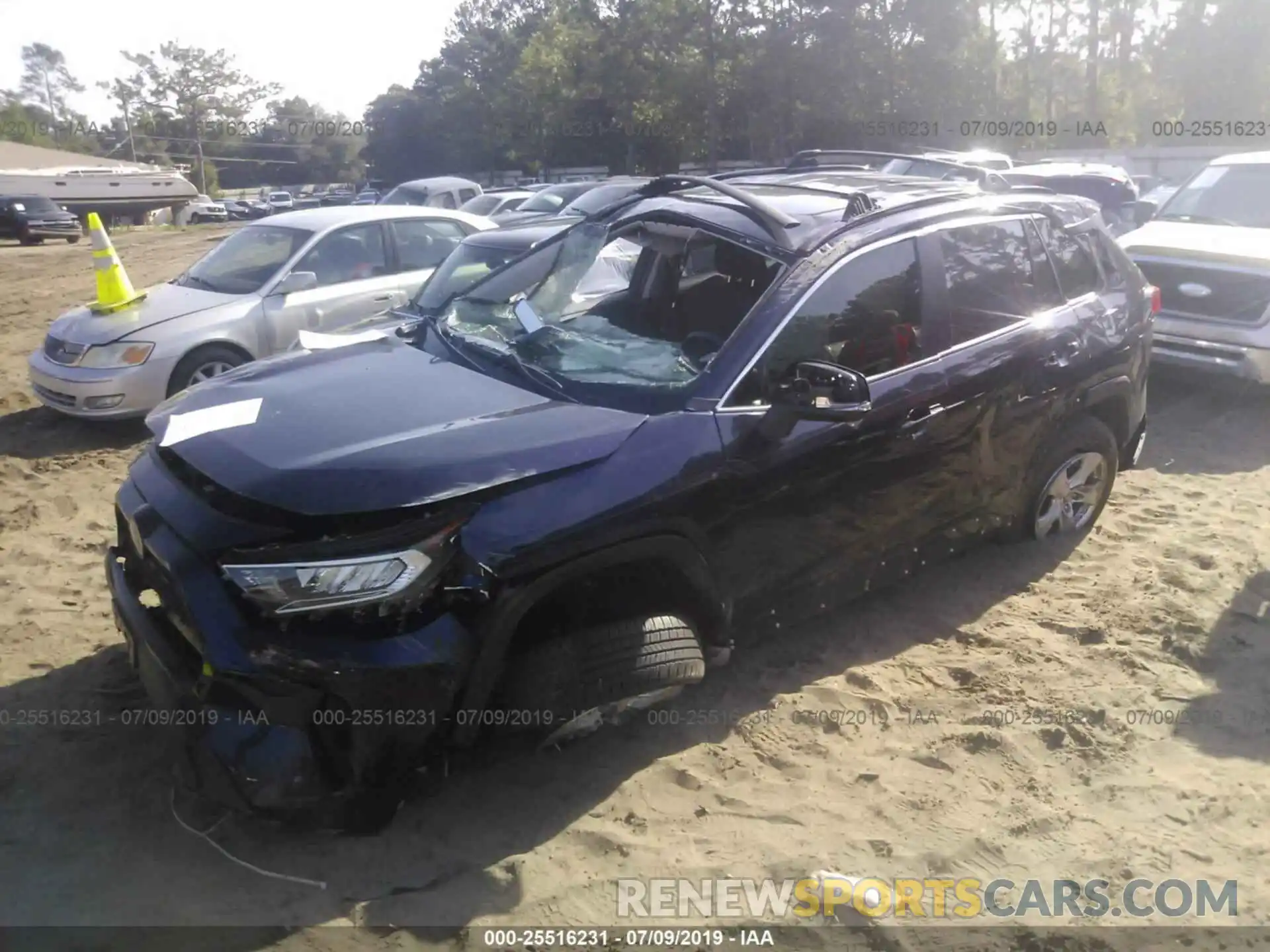 2 Photograph of a damaged car JTMW1RFV9KJ011798 TOYOTA RAV4 2019