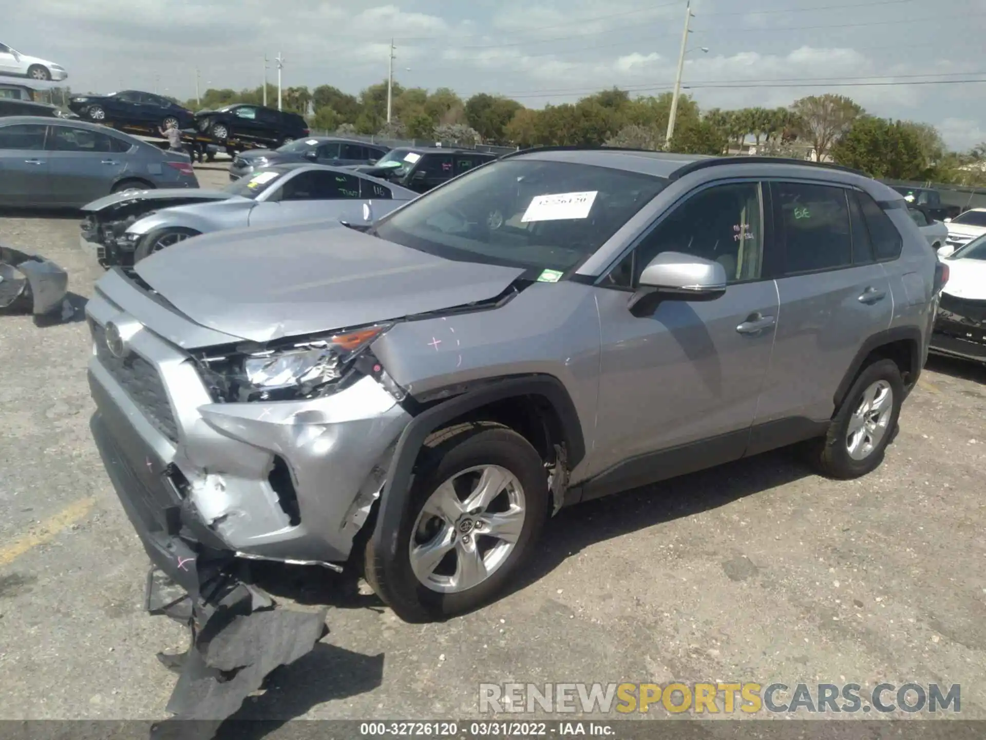 2 Фотография поврежденного автомобиля JTMW1RFV9KJ016354 TOYOTA RAV4 2019