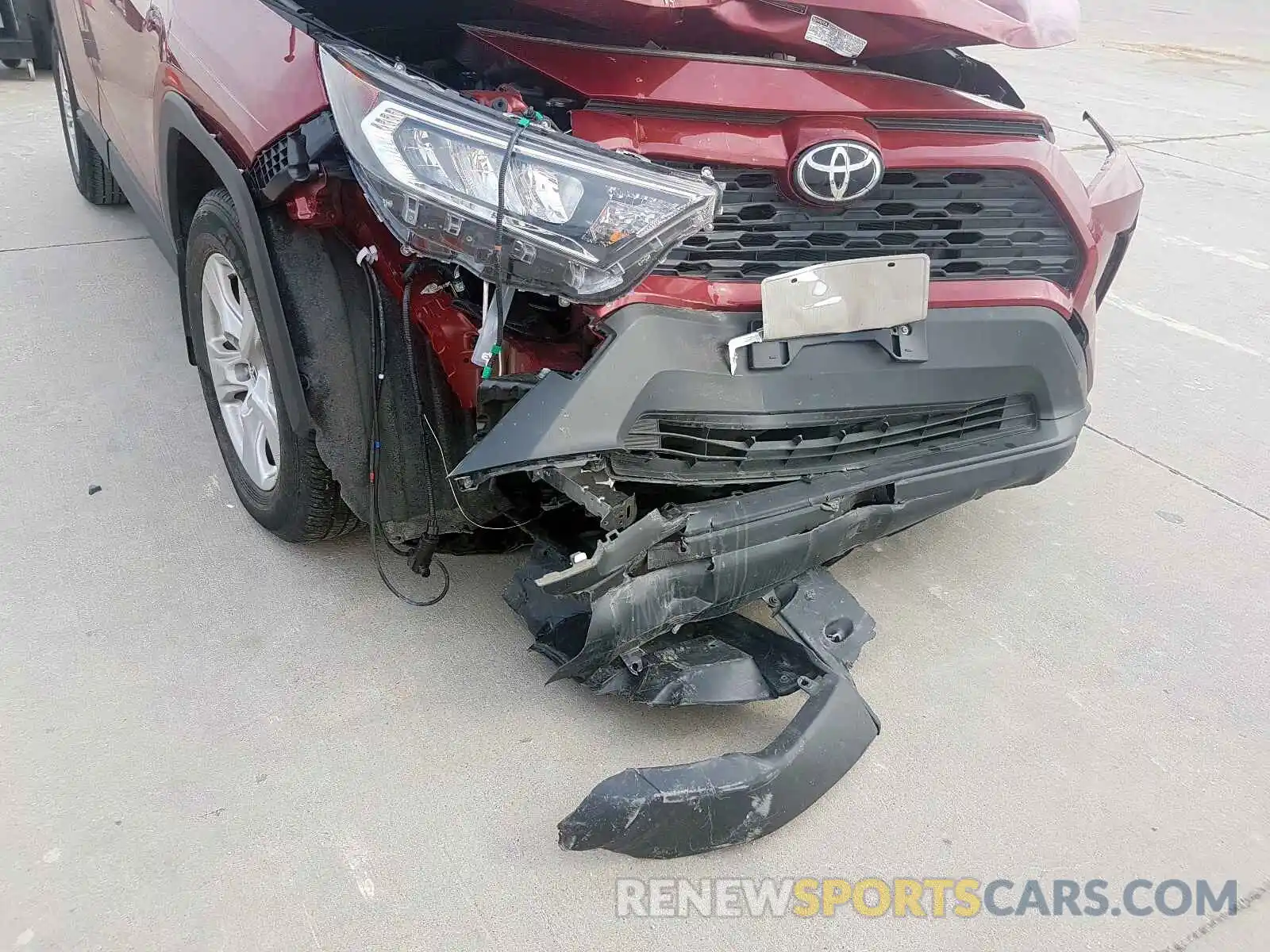 9 Фотография поврежденного автомобиля JTMW1RFVXKD003434 TOYOTA RAV4 2019