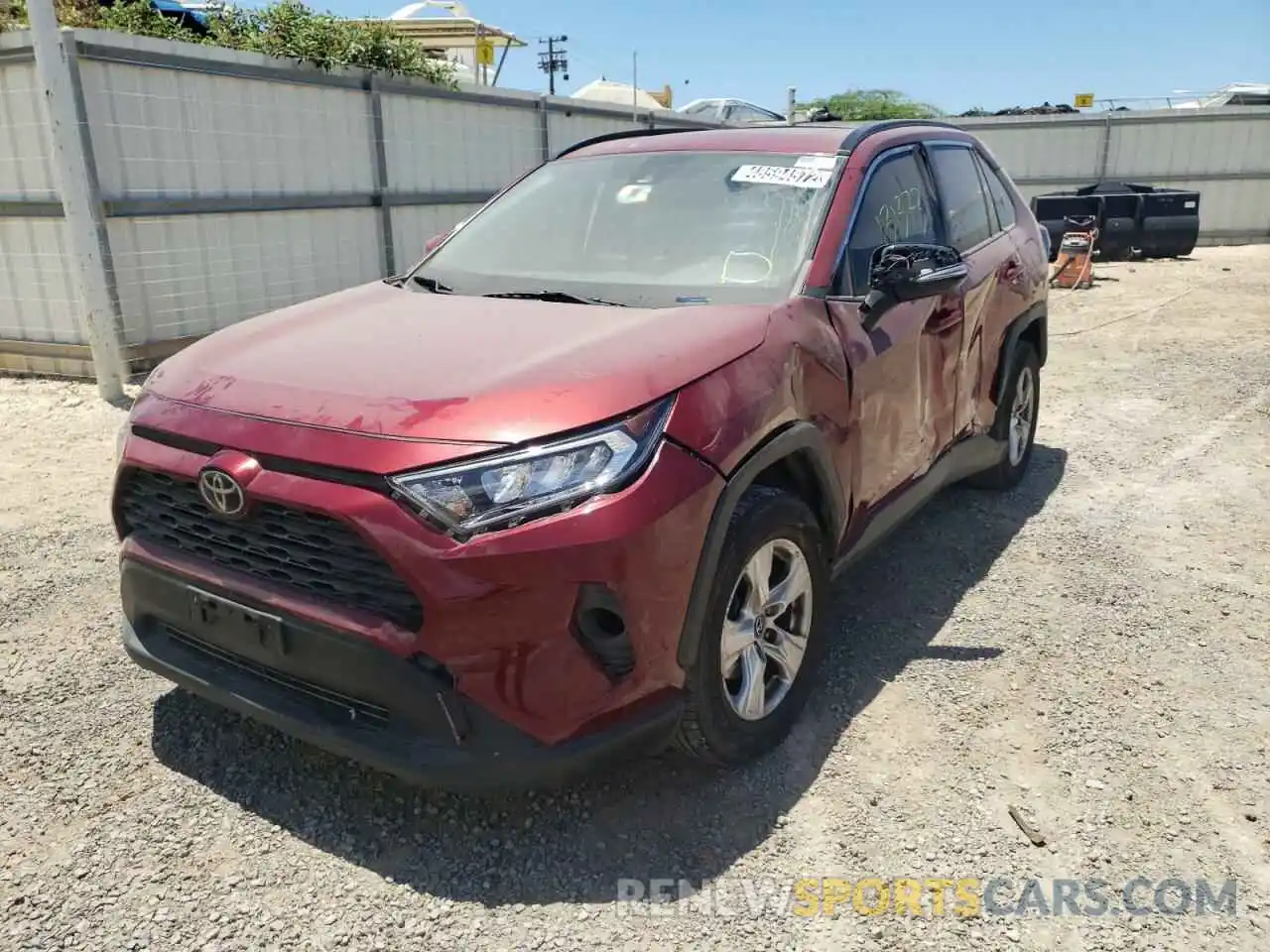 2 Photograph of a damaged car JTMW1RFVXKD005944 TOYOTA RAV4 2019