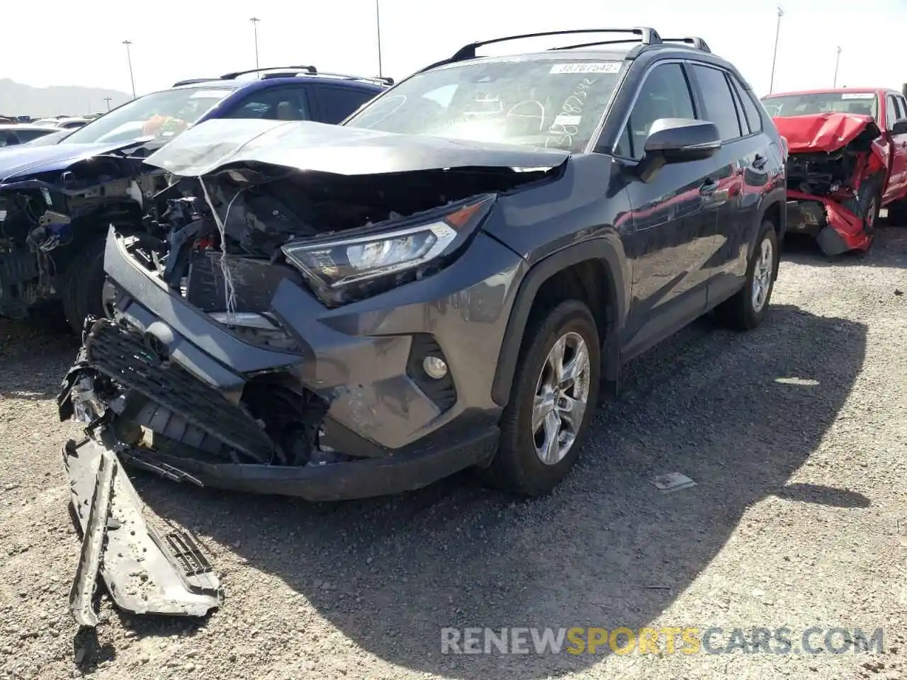 2 Photograph of a damaged car JTMW1RFVXKD009069 TOYOTA RAV4 2019