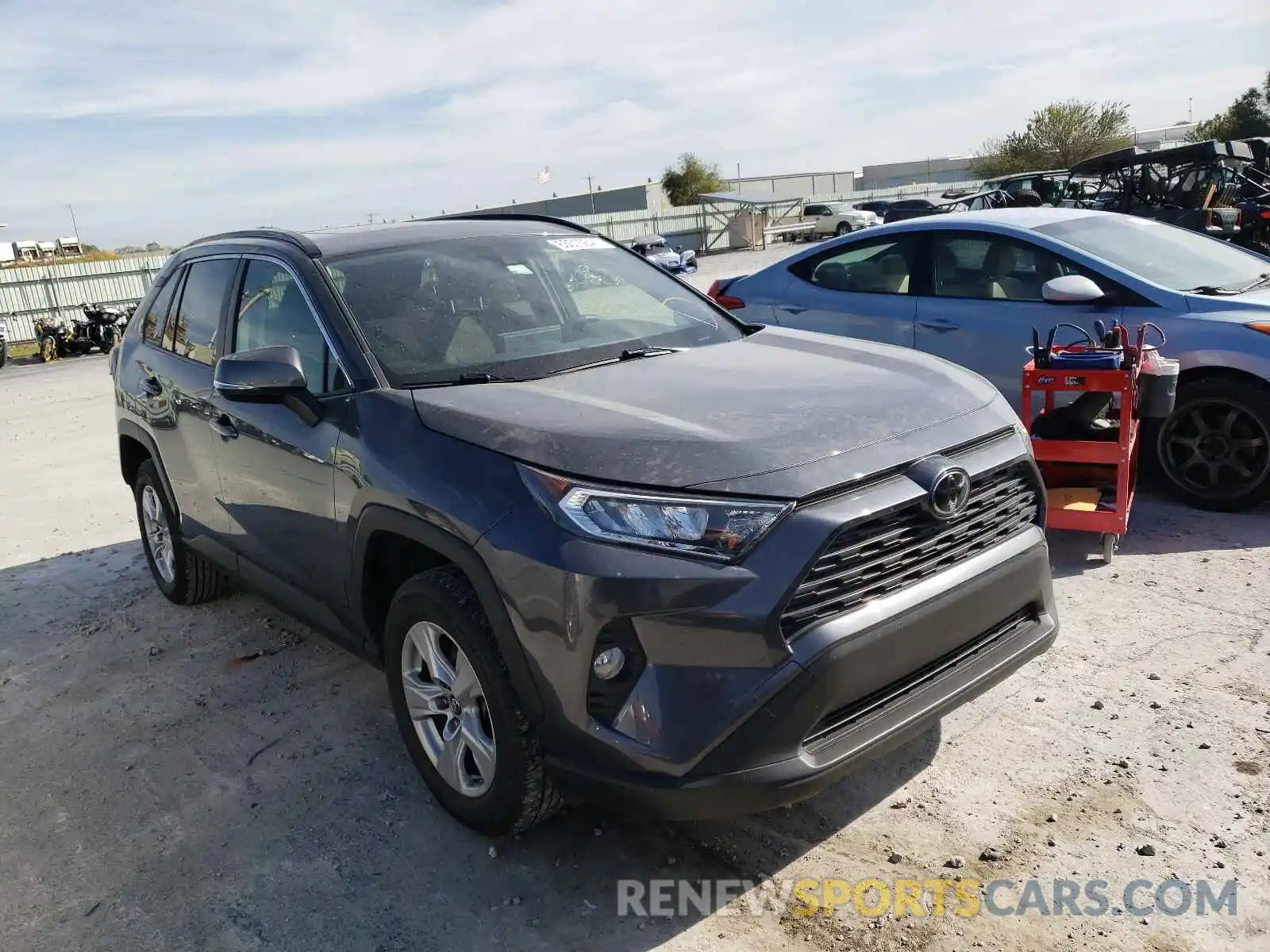 1 Photograph of a damaged car JTMW1RFVXKD012179 TOYOTA RAV4 2019