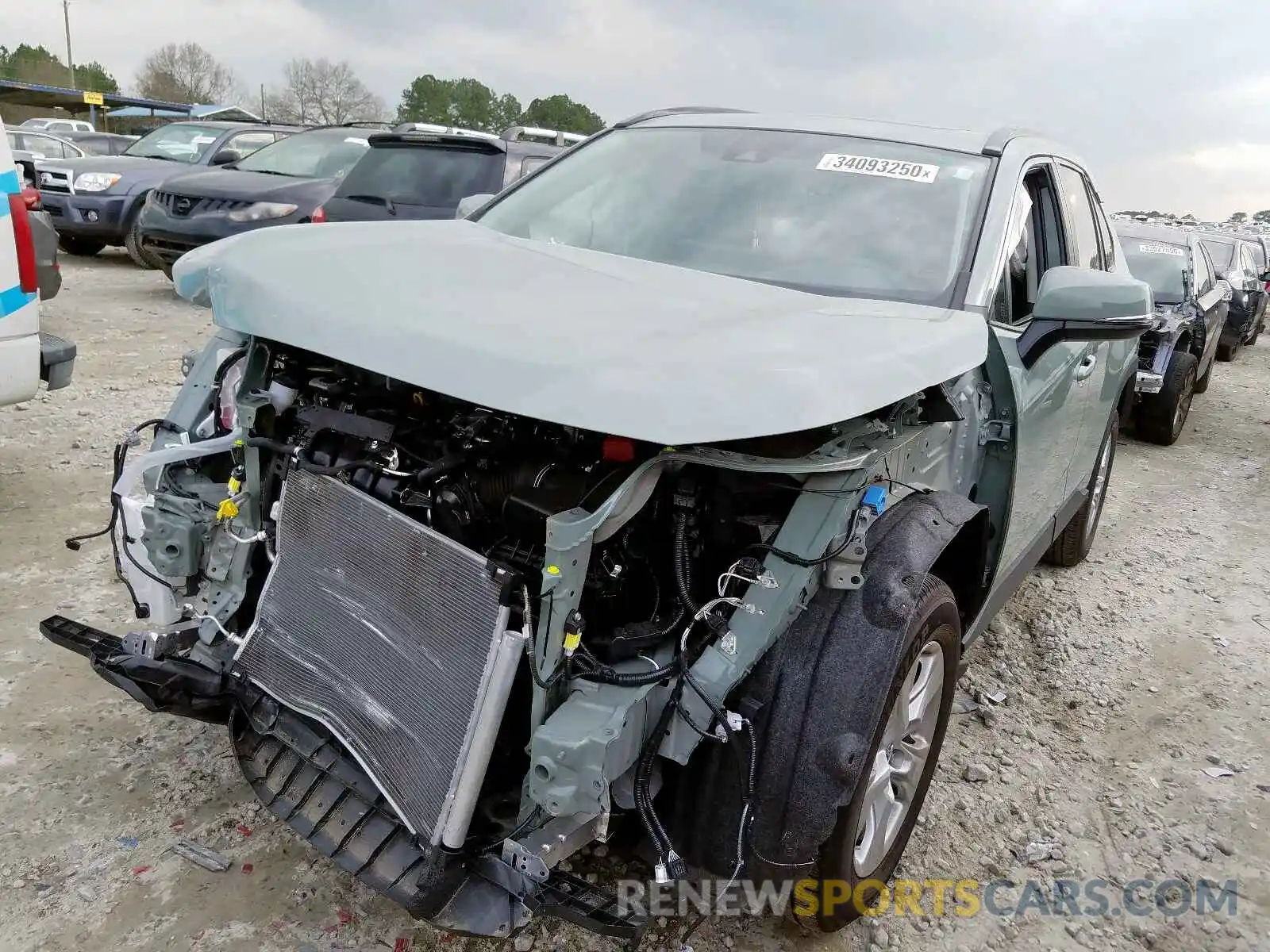 2 Photograph of a damaged car JTMW1RFVXKD013770 TOYOTA RAV4 2019