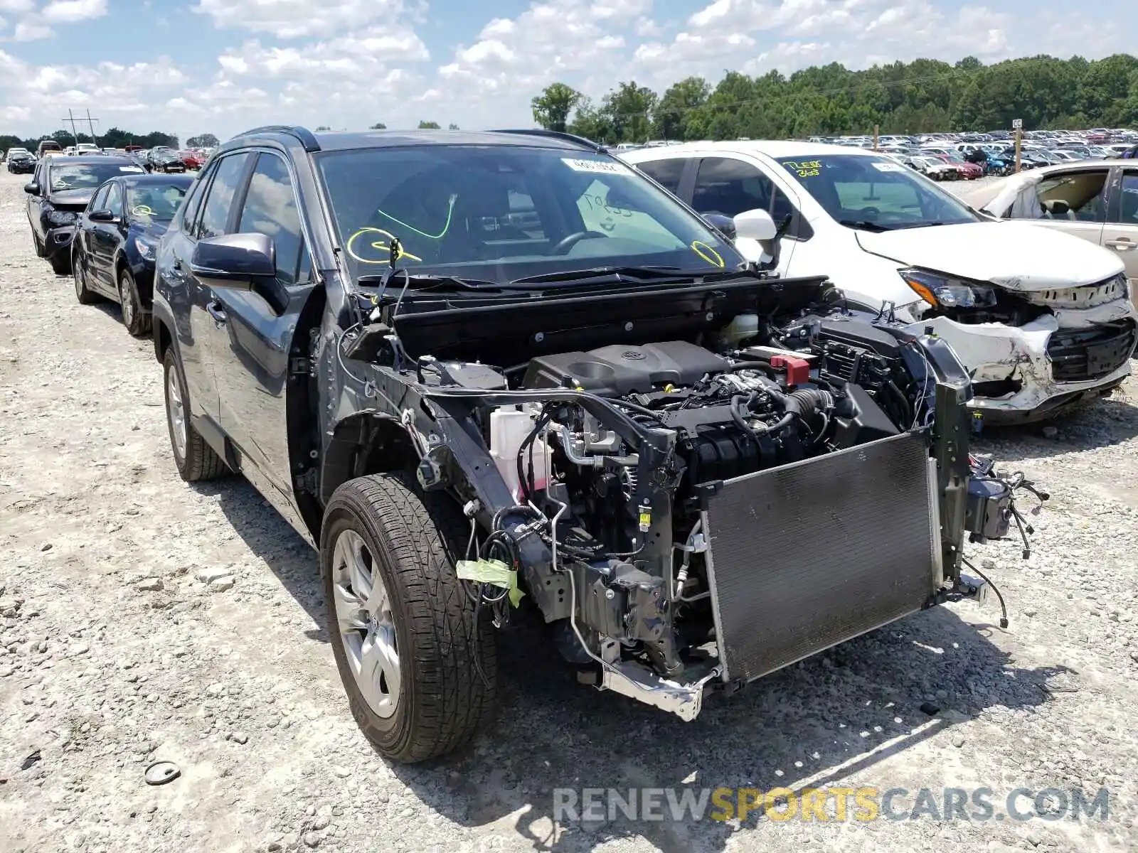 1 Photograph of a damaged car JTMW1RFVXKD016250 TOYOTA RAV4 2019