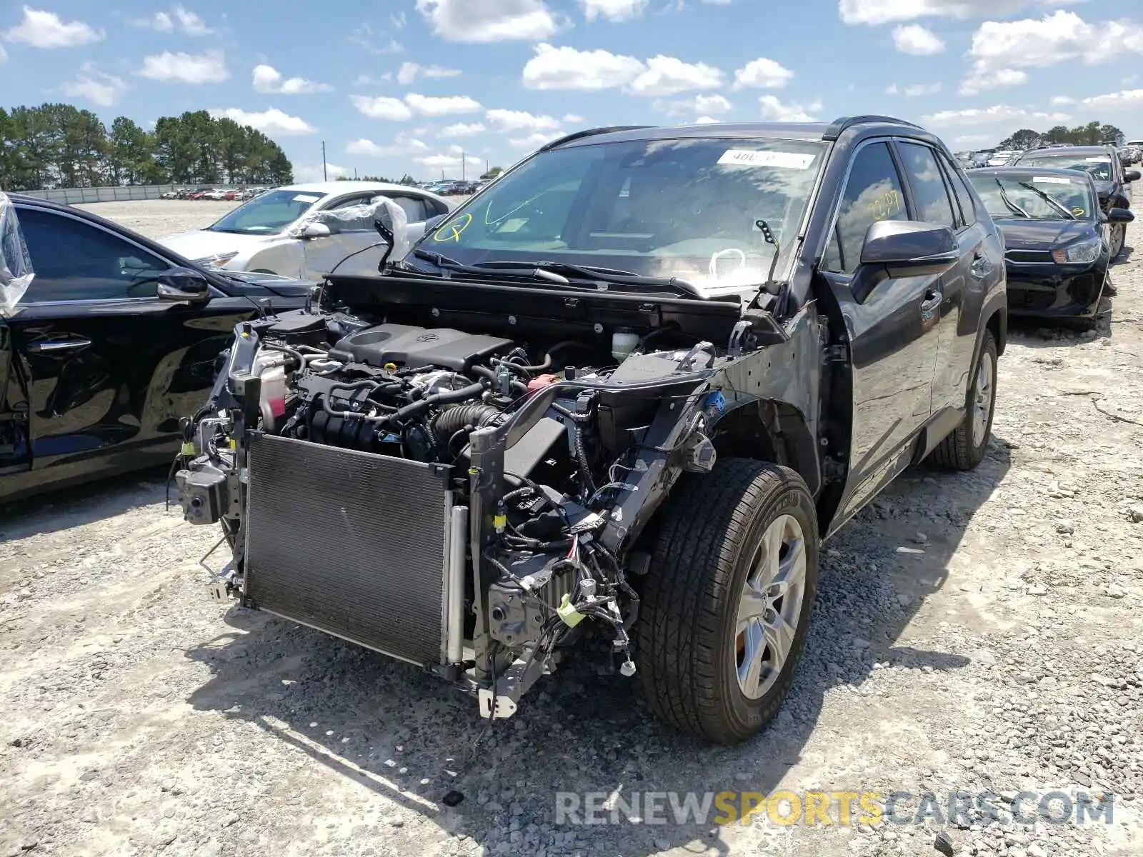 2 Photograph of a damaged car JTMW1RFVXKD016250 TOYOTA RAV4 2019