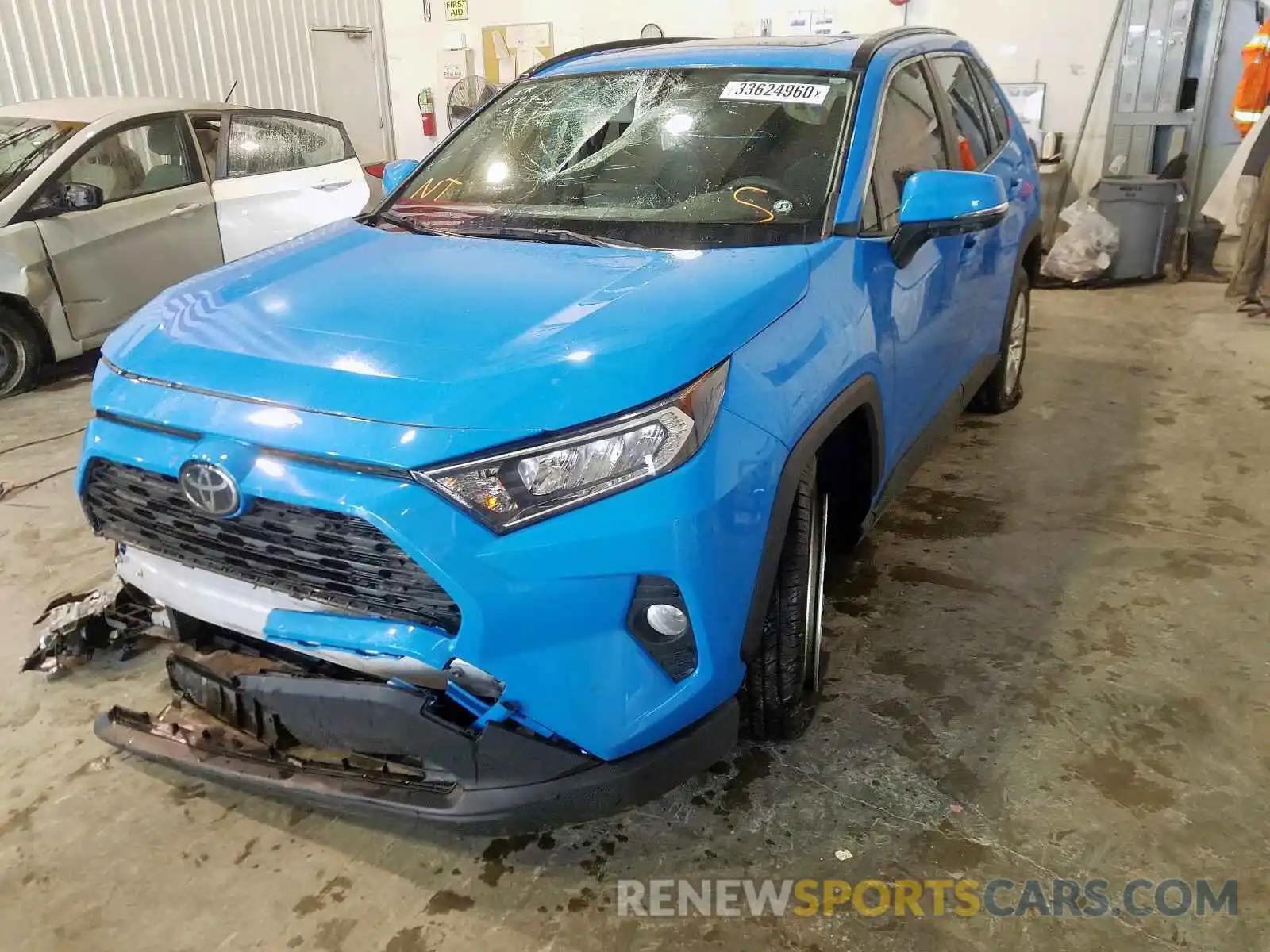 2 Photograph of a damaged car JTMW1RFVXKD025076 TOYOTA RAV4 2019