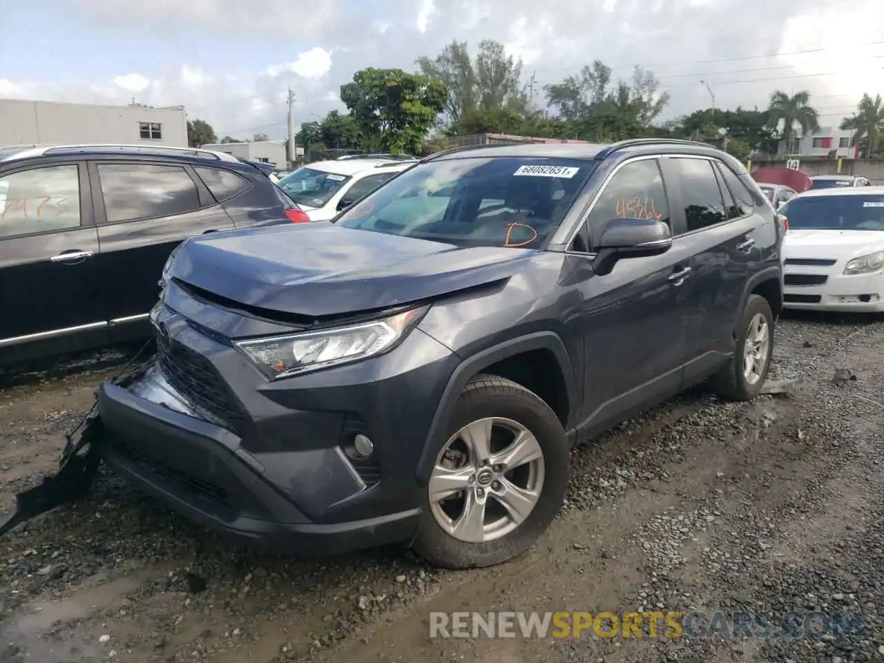 2 Photograph of a damaged car JTMW1RFVXKD034375 TOYOTA RAV4 2019