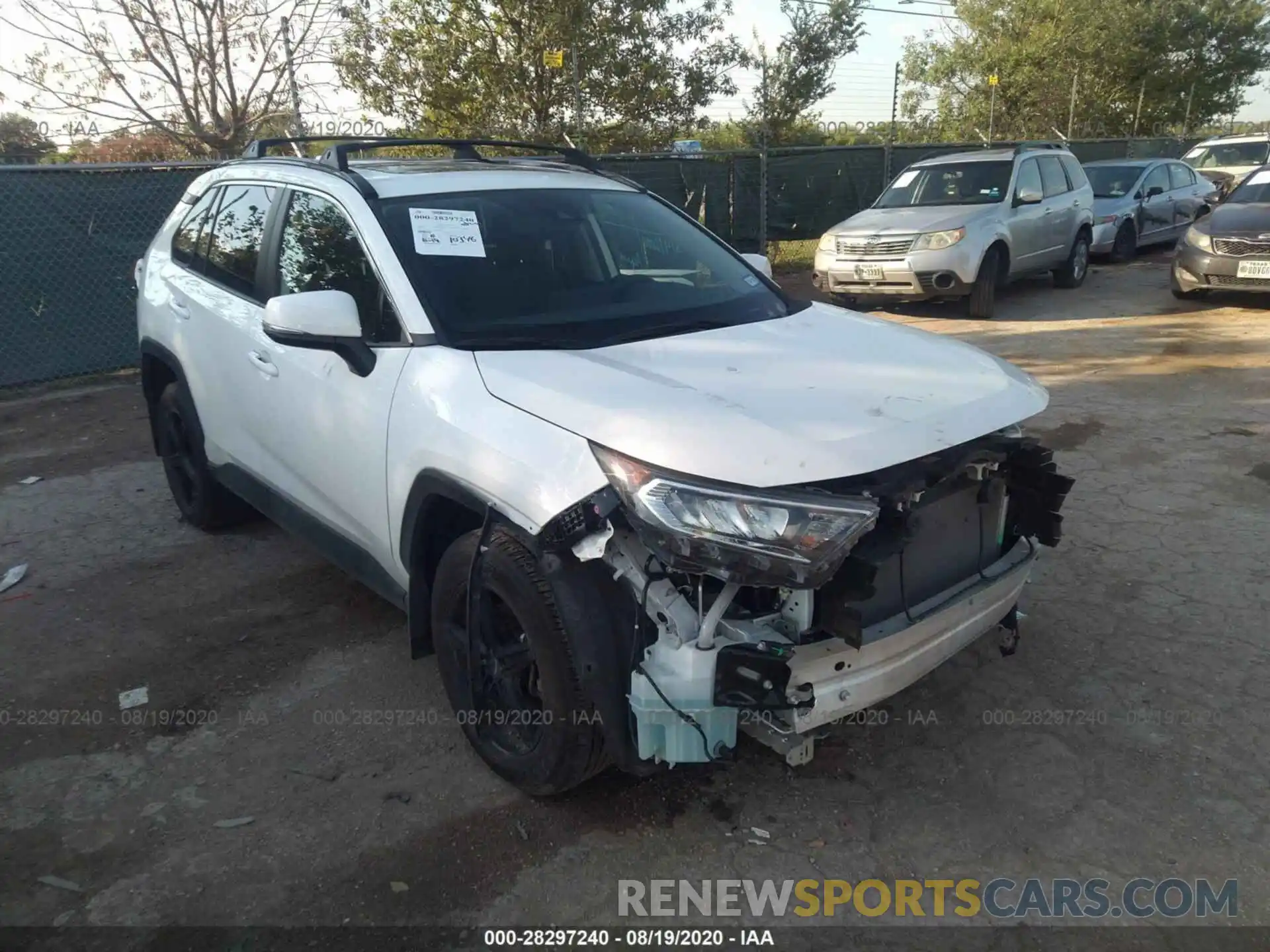 1 Photograph of a damaged car JTMW1RFVXKD034490 TOYOTA RAV4 2019