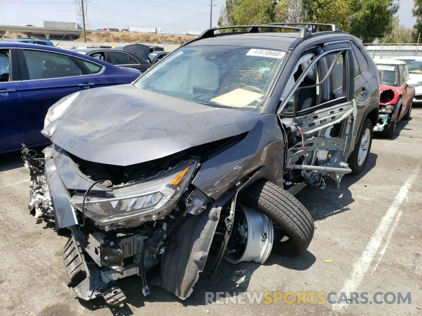 2 Photograph of a damaged car JTMW1RFVXKD040676 TOYOTA RAV4 2019