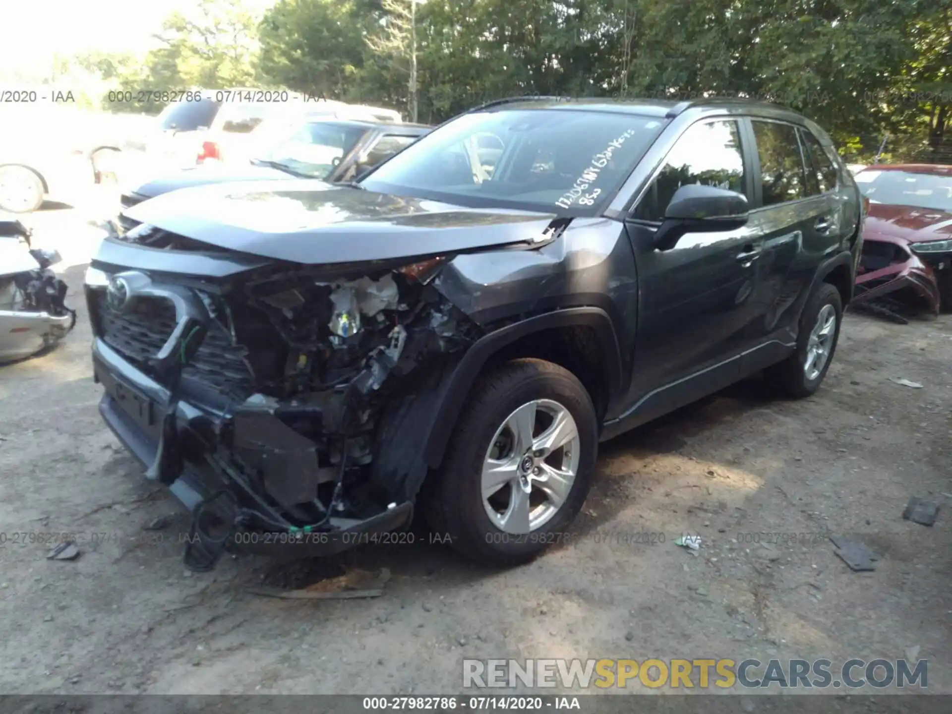 2 Photograph of a damaged car JTMW1RFVXKD500192 TOYOTA RAV4 2019