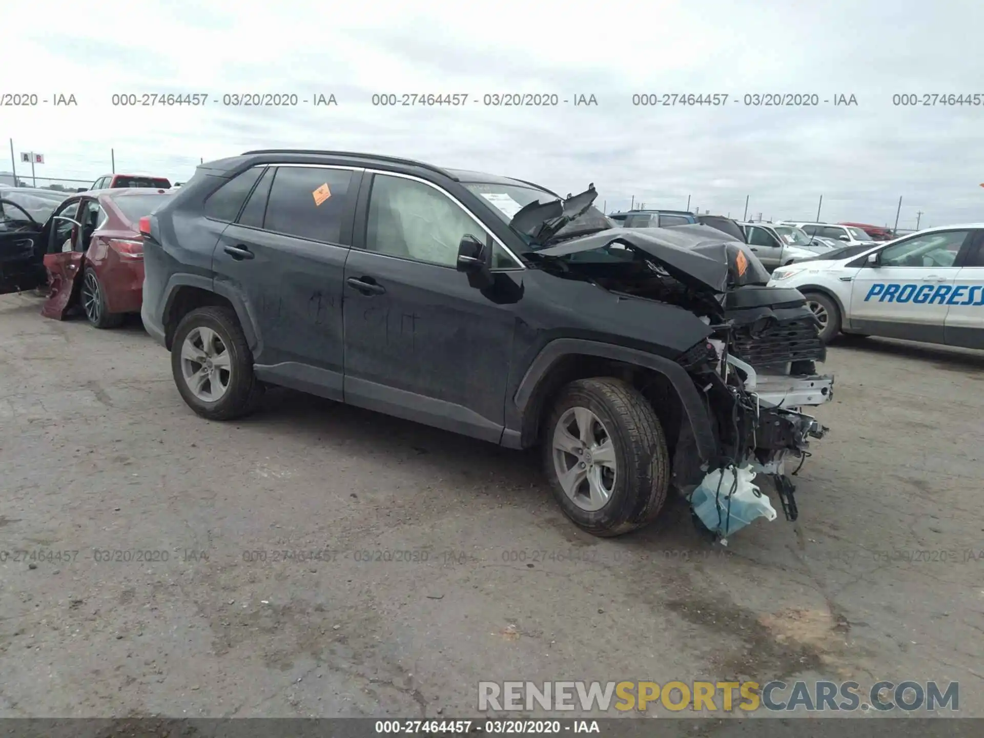 1 Photograph of a damaged car JTMW1RFVXKD500578 TOYOTA RAV4 2019