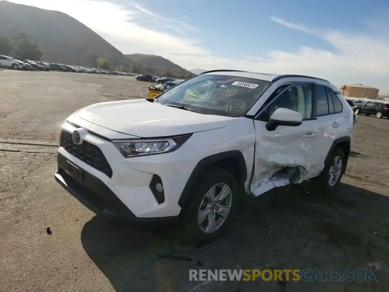 2 Photograph of a damaged car JTMW1RFVXKD502248 TOYOTA RAV4 2019