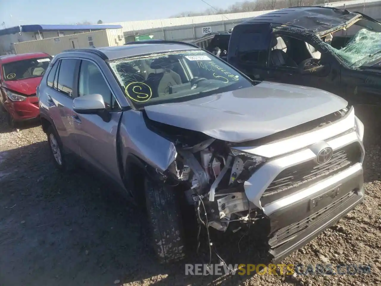 1 Photograph of a damaged car JTMW1RFVXKD506154 TOYOTA RAV4 2019