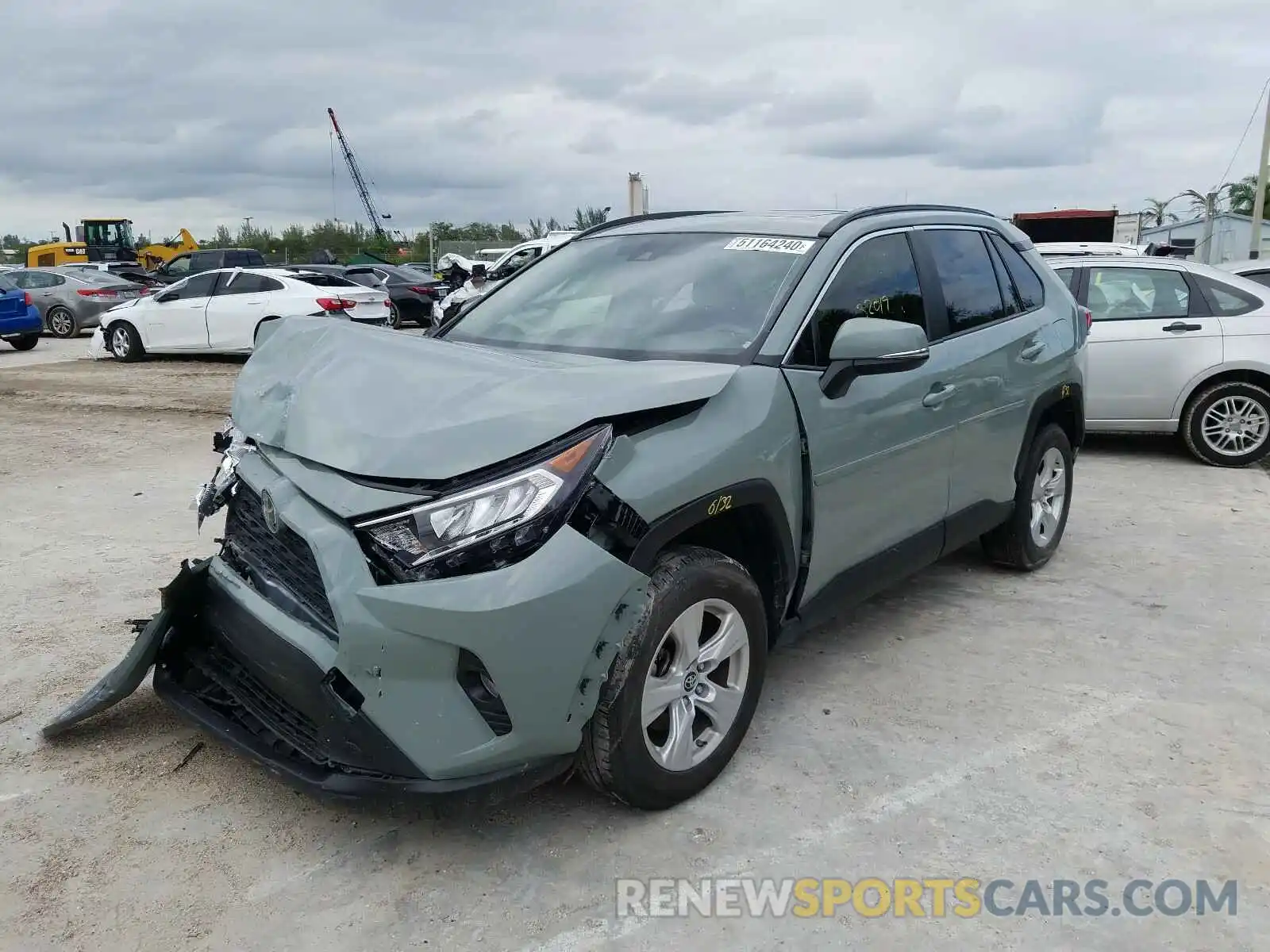 2 Photograph of a damaged car JTMW1RFVXKD506316 TOYOTA RAV4 2019