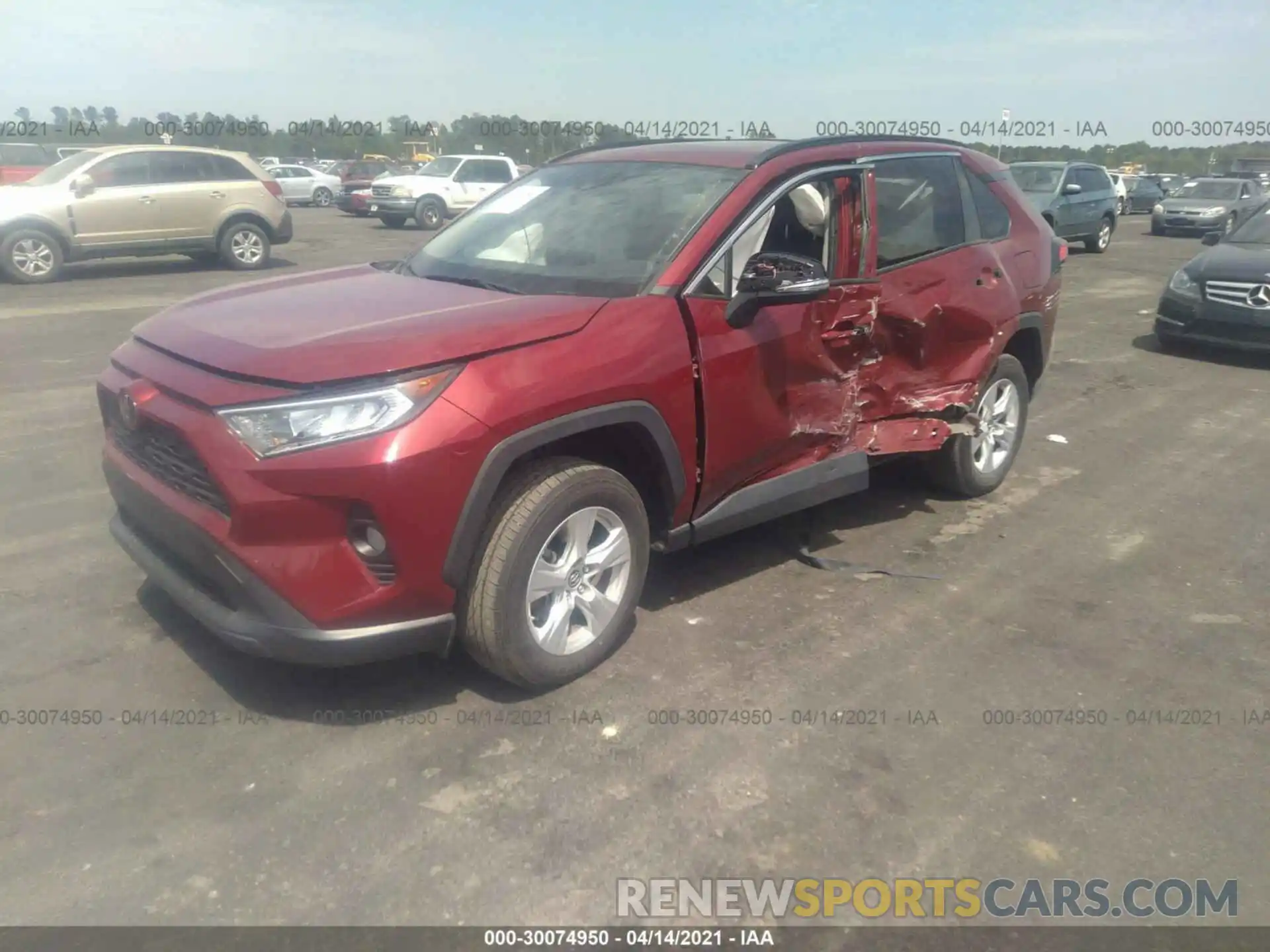 2 Фотография поврежденного автомобиля JTMW1RFVXKD509622 TOYOTA RAV4 2019