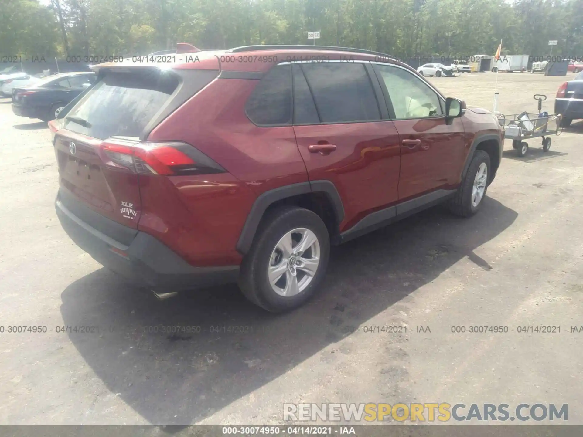 4 Фотография поврежденного автомобиля JTMW1RFVXKD509622 TOYOTA RAV4 2019