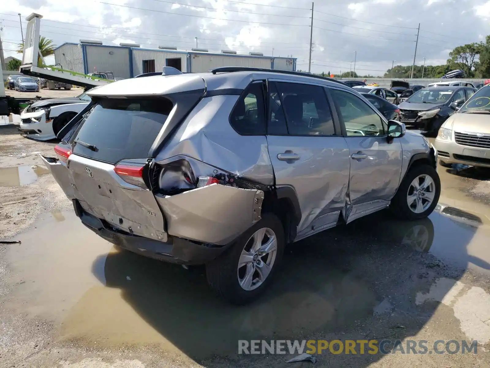 4 Photograph of a damaged car JTMW1RFVXKD511287 TOYOTA RAV4 2019