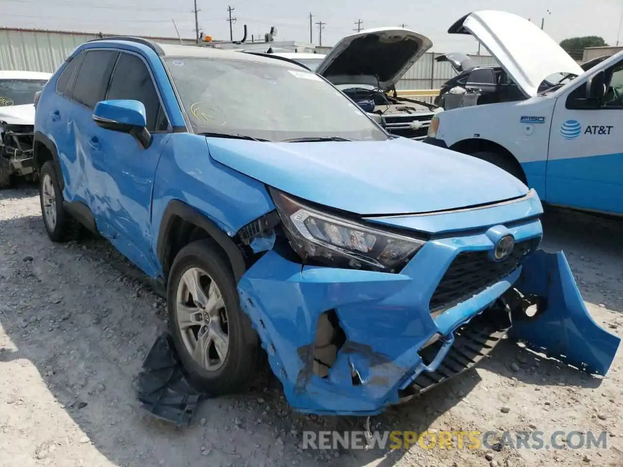 1 Photograph of a damaged car JTMW1RFVXKD511368 TOYOTA RAV4 2019