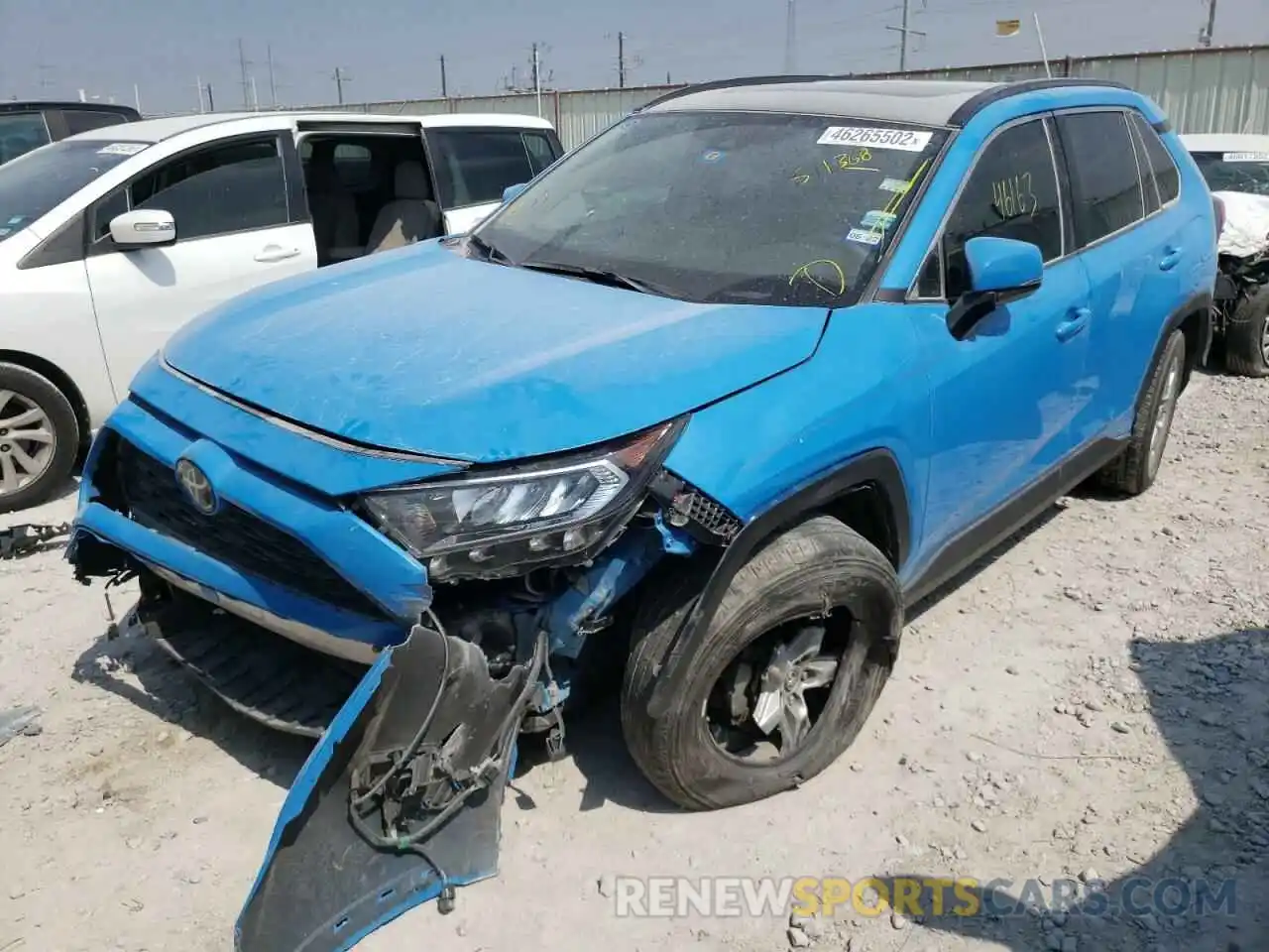 2 Photograph of a damaged car JTMW1RFVXKD511368 TOYOTA RAV4 2019