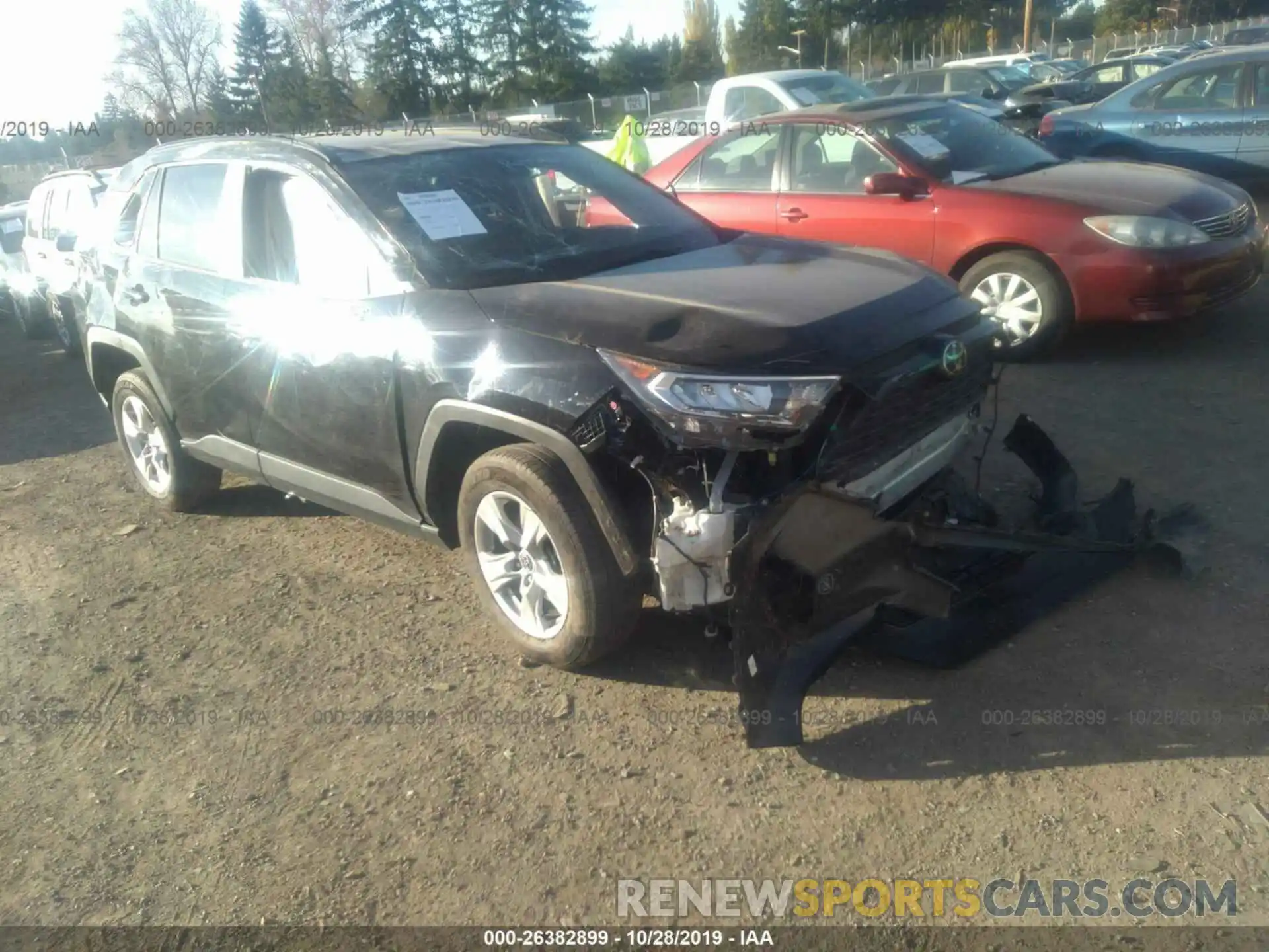 1 Photograph of a damaged car JTMW1RFVXKJ001765 TOYOTA RAV4 2019