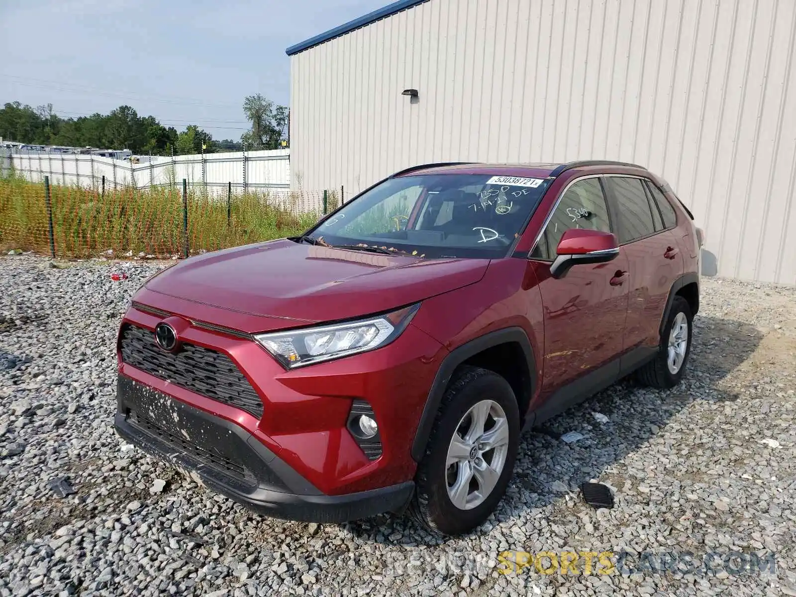 2 Photograph of a damaged car JTMW1RFVXKJ013124 TOYOTA RAV4 2019