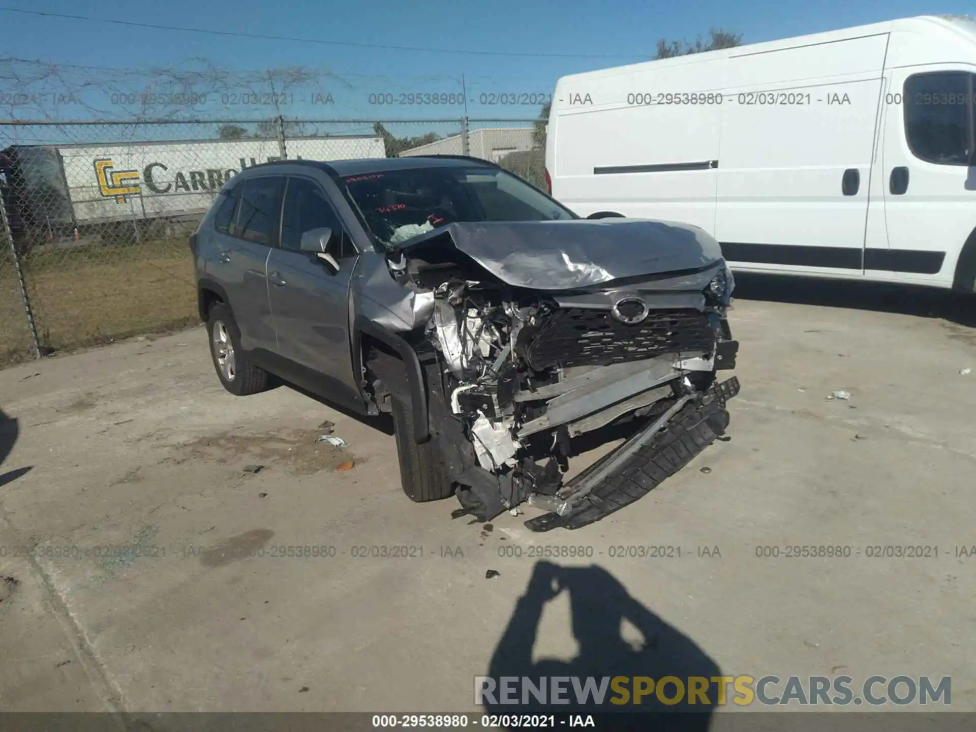 1 Photograph of a damaged car JTMW1RFZ4KD013733 TOYOTA RAV4 2019