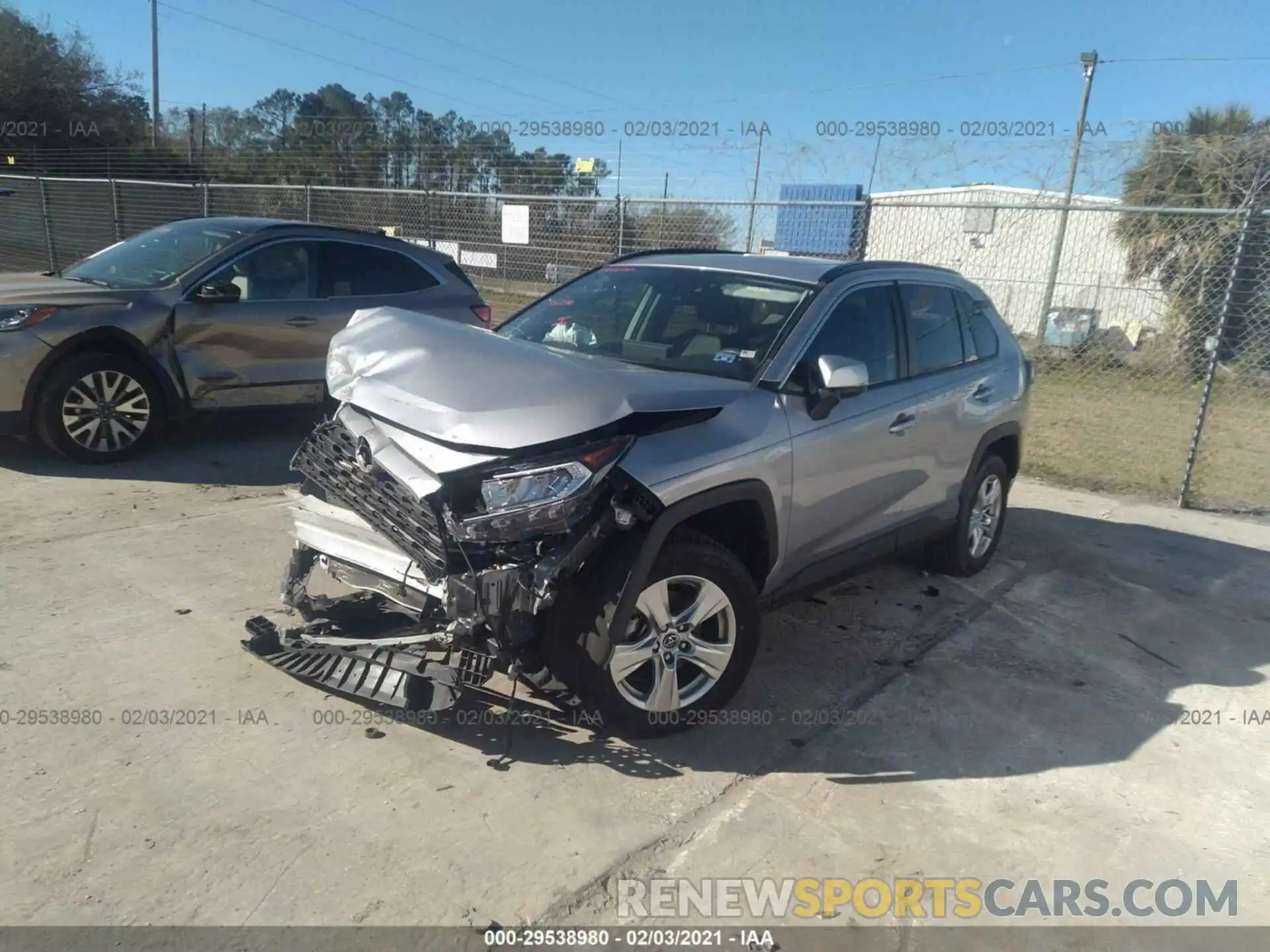 2 Photograph of a damaged car JTMW1RFZ4KD013733 TOYOTA RAV4 2019