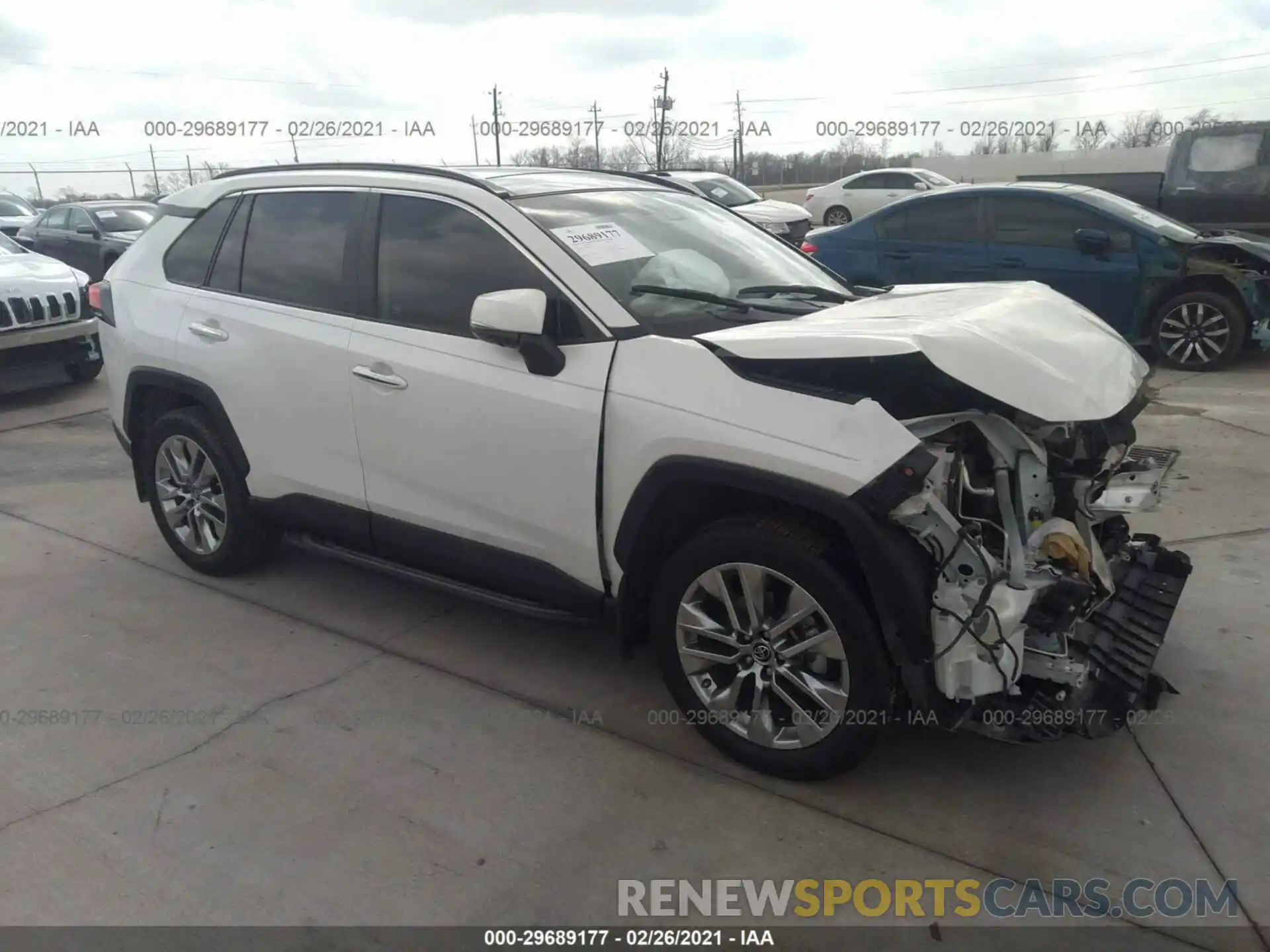 1 Photograph of a damaged car JTMY1RFV0KD502008 TOYOTA RAV4 2019