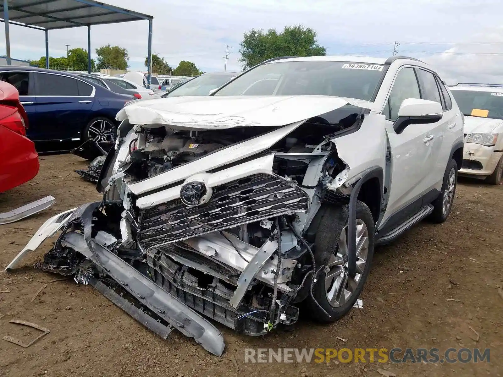 2 Photograph of a damaged car JTMY1RFV0KD506298 TOYOTA RAV4 2019