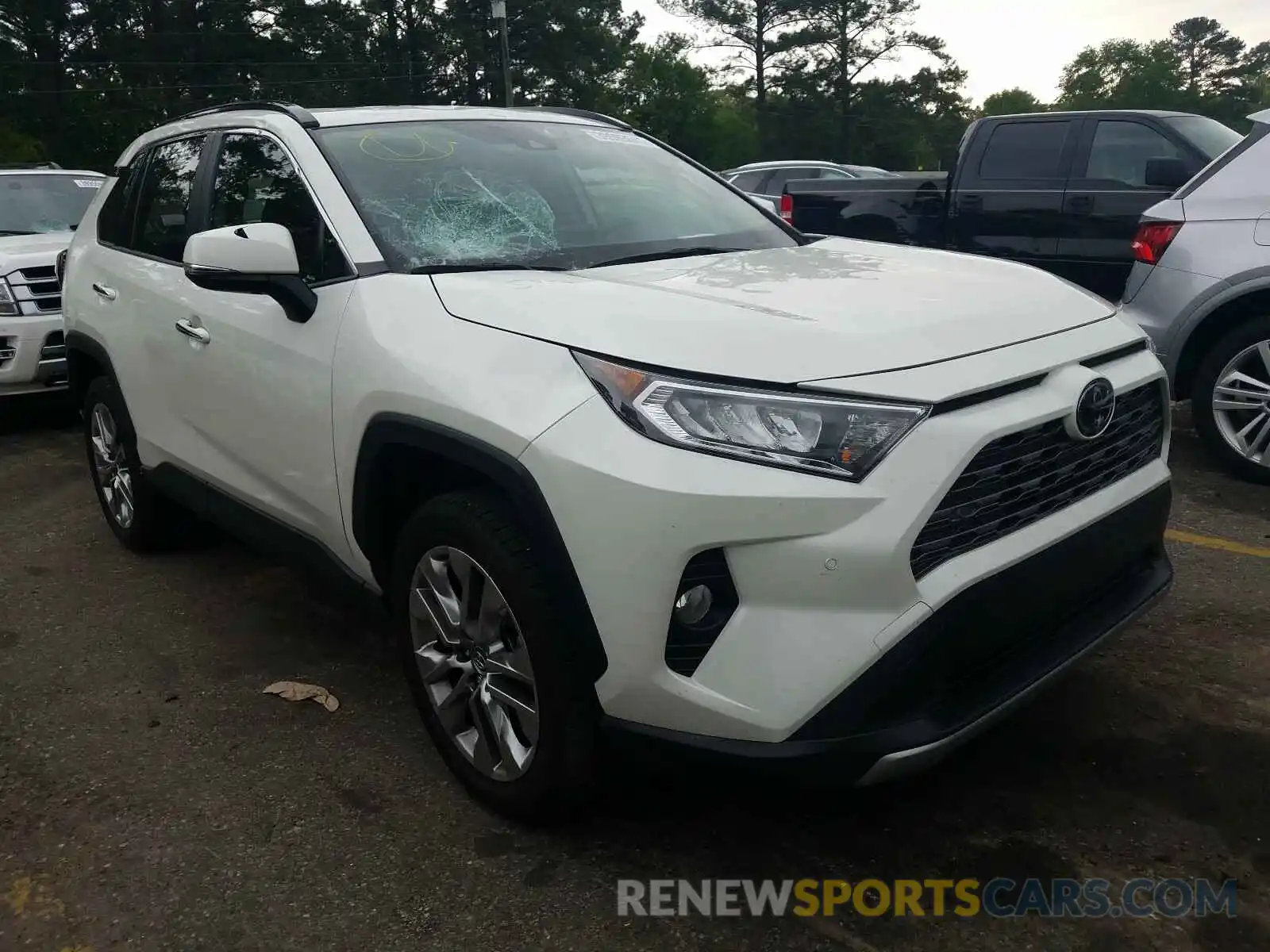 1 Photograph of a damaged car JTMY1RFV0KD513123 TOYOTA RAV4 2019