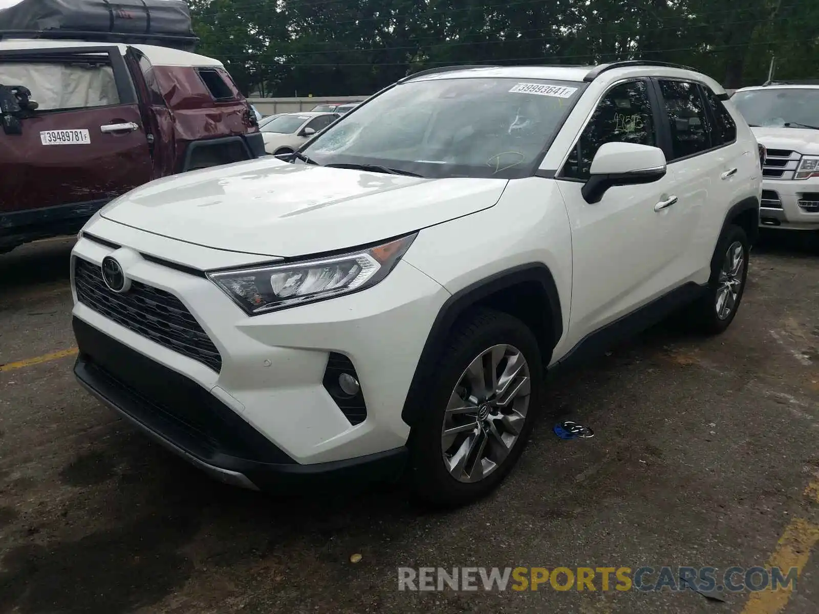 2 Photograph of a damaged car JTMY1RFV0KD513123 TOYOTA RAV4 2019