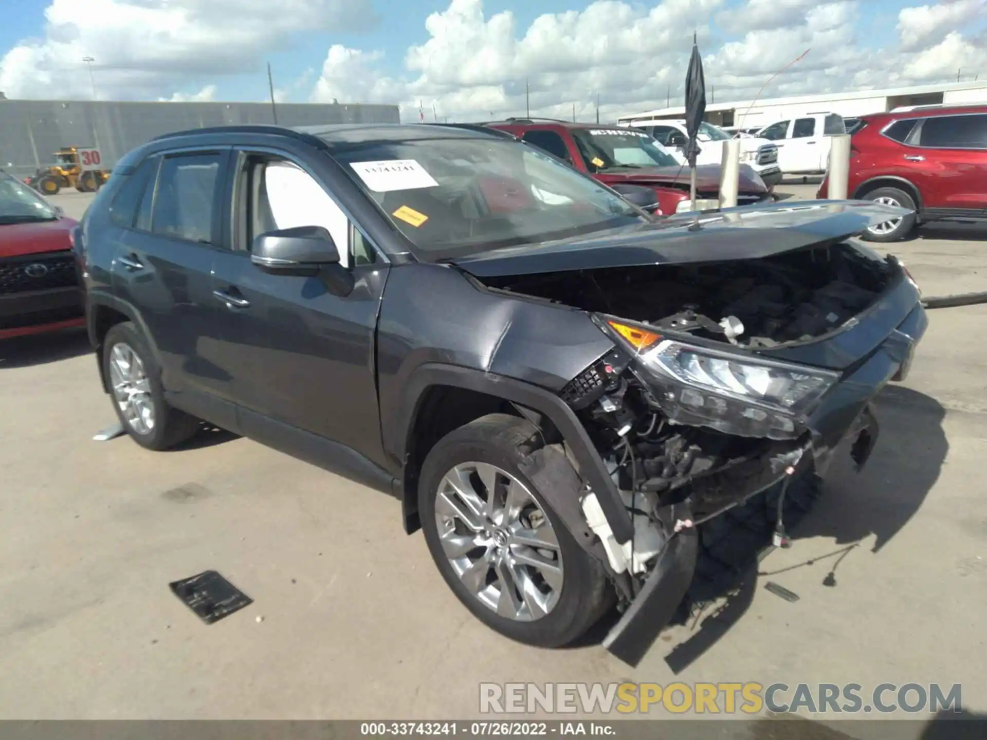 1 Photograph of a damaged car JTMY1RFV0KD513655 TOYOTA RAV4 2019