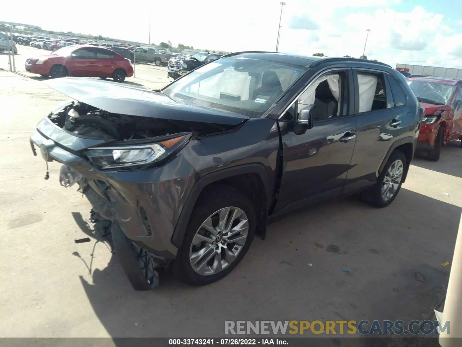 2 Photograph of a damaged car JTMY1RFV0KD513655 TOYOTA RAV4 2019