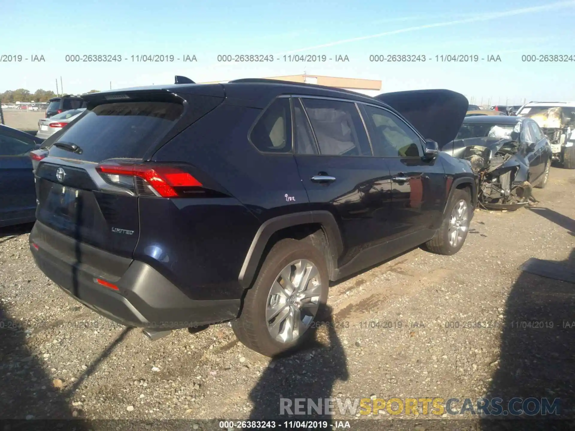 4 Photograph of a damaged car JTMY1RFV0KD514143 TOYOTA RAV4 2019