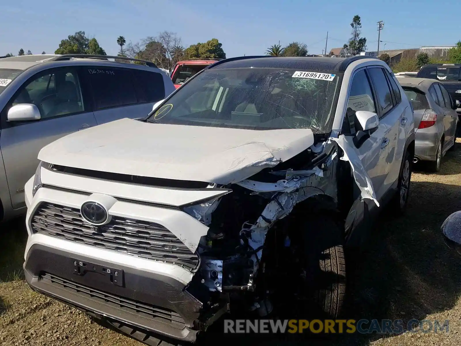 2 Photograph of a damaged car JTMY1RFV0KD517172 TOYOTA RAV4 2019