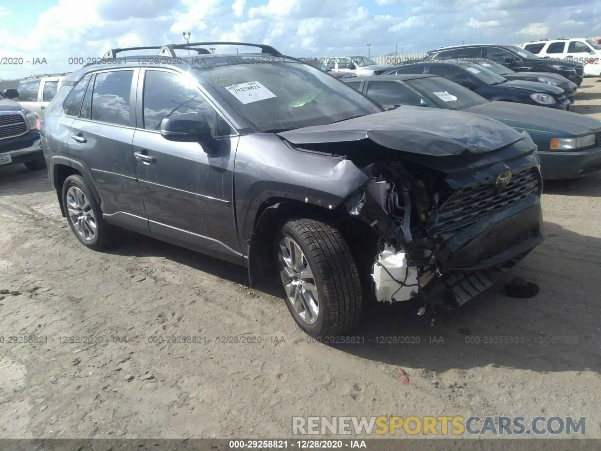 1 Photograph of a damaged car JTMY1RFV1KD515656 TOYOTA RAV4 2019