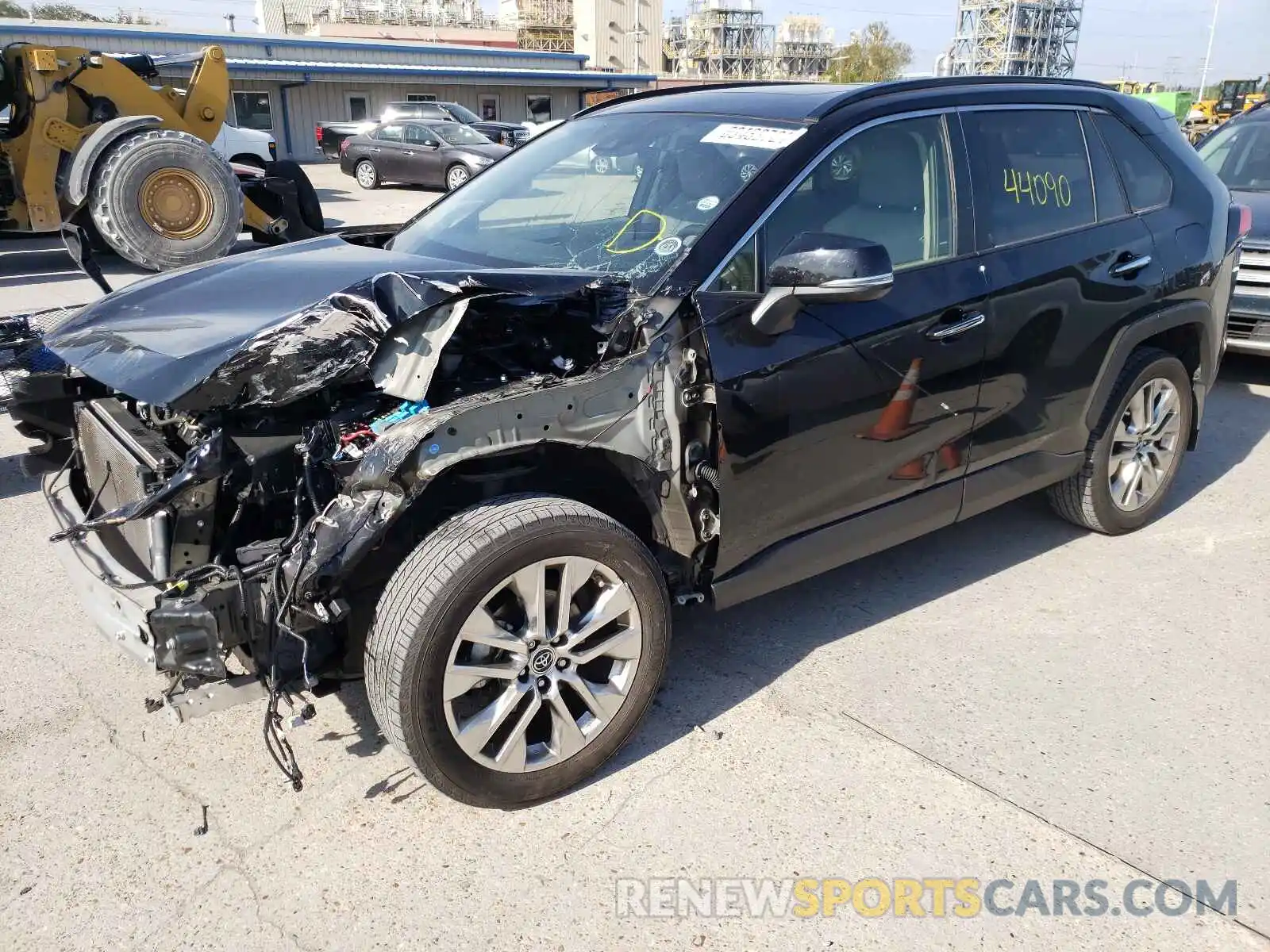 2 Photograph of a damaged car JTMY1RFV1KJ004868 TOYOTA RAV4 2019