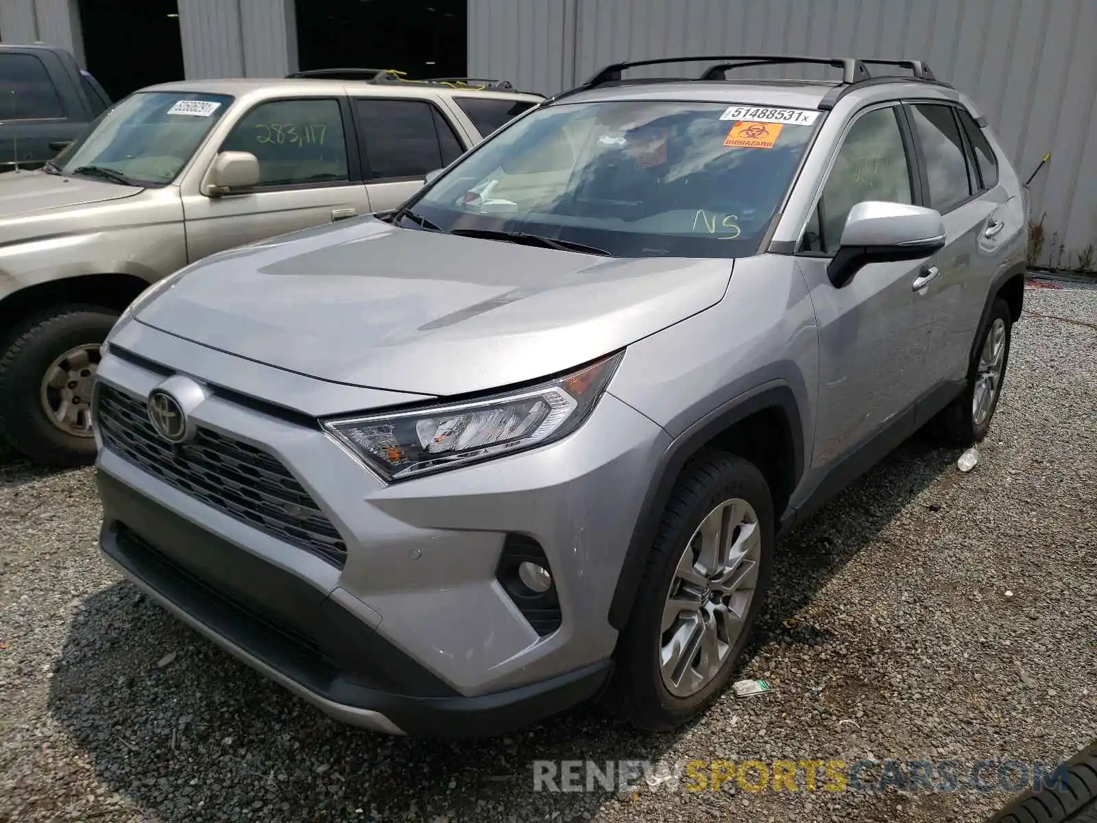 2 Photograph of a damaged car JTMY1RFV3KD006281 TOYOTA RAV4 2019