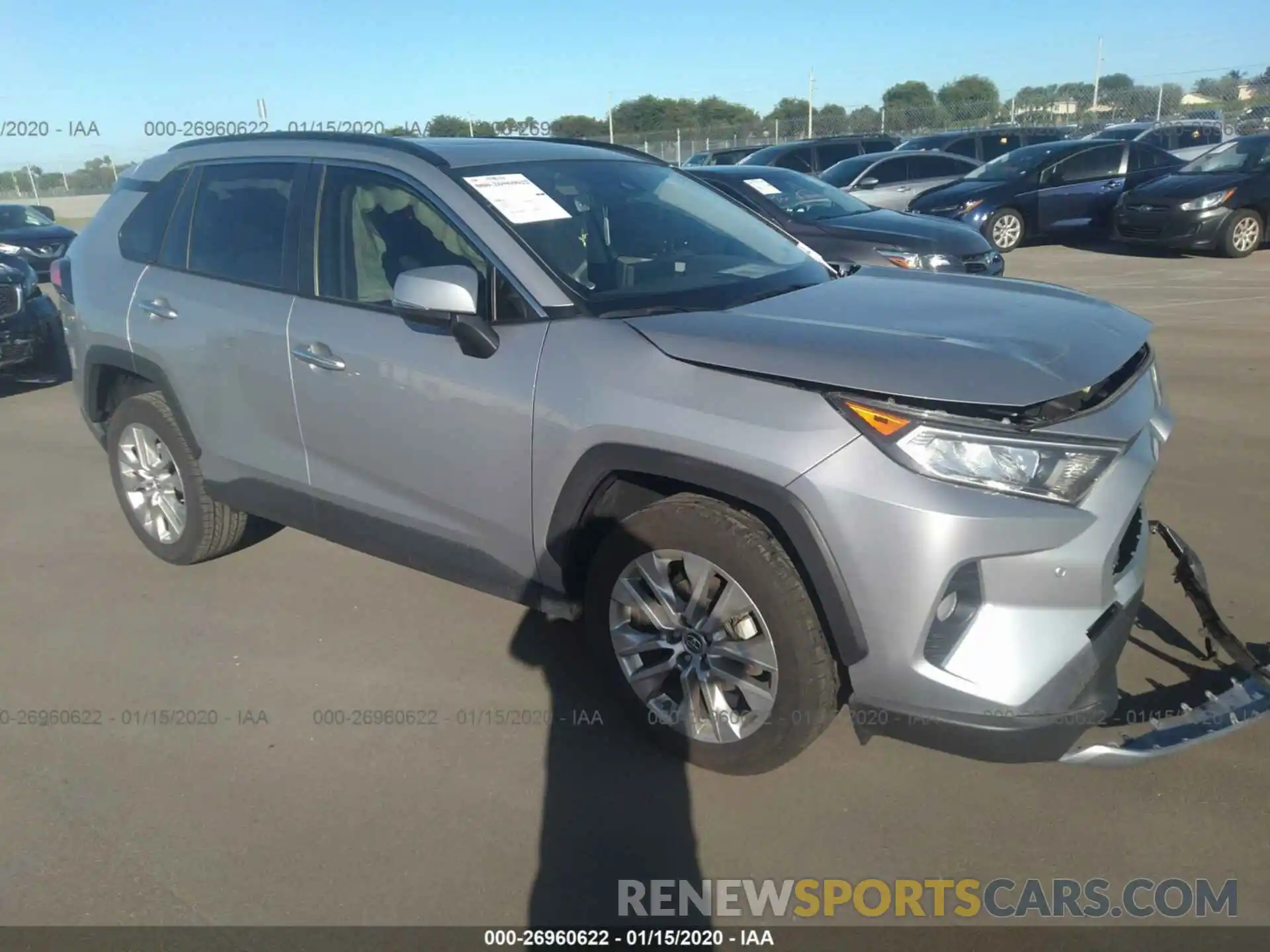 1 Photograph of a damaged car JTMY1RFV3KD029205 TOYOTA RAV4 2019