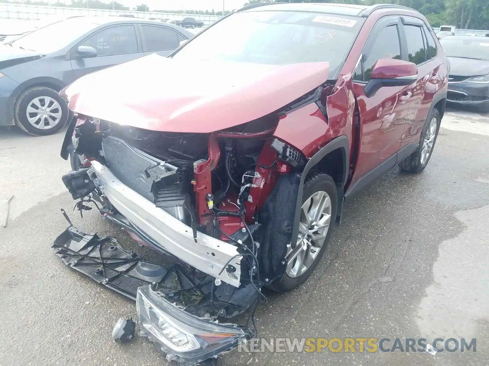 2 Photograph of a damaged car JTMY1RFV3KD503301 TOYOTA RAV4 2019