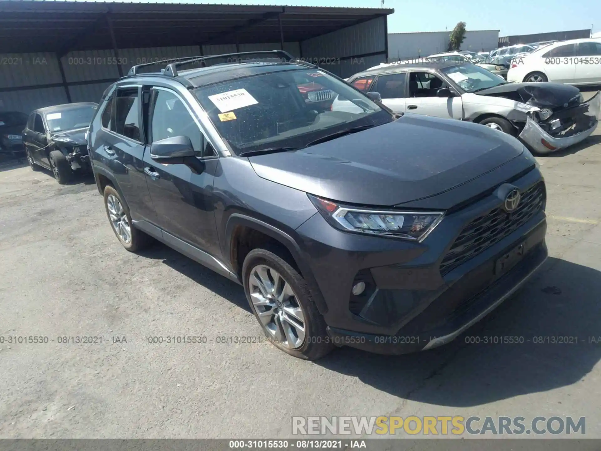 1 Photograph of a damaged car JTMY1RFV4KD500889 TOYOTA RAV4 2019