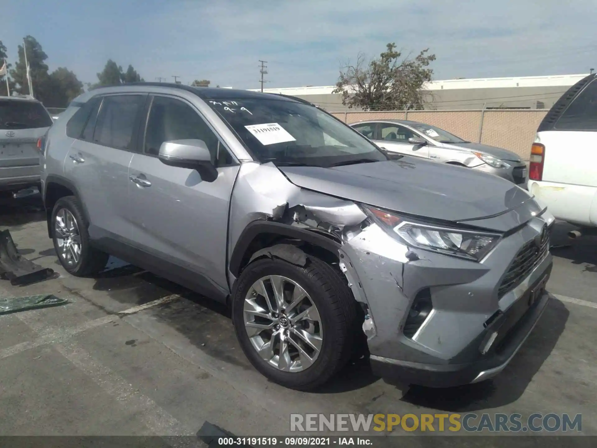 1 Photograph of a damaged car JTMY1RFV4KD509298 TOYOTA RAV4 2019