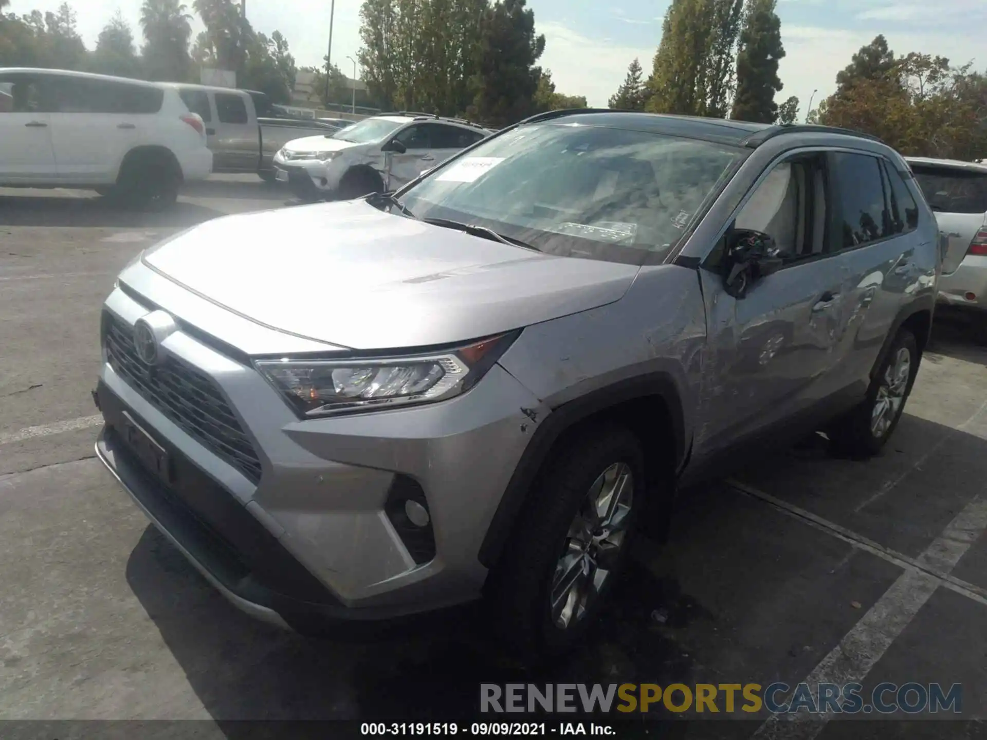 2 Photograph of a damaged car JTMY1RFV4KD509298 TOYOTA RAV4 2019