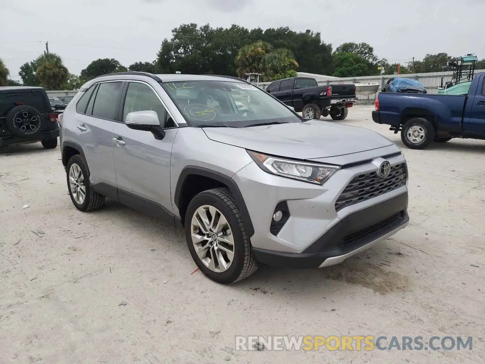 1 Photograph of a damaged car JTMY1RFV5KD510234 TOYOTA RAV4 2019