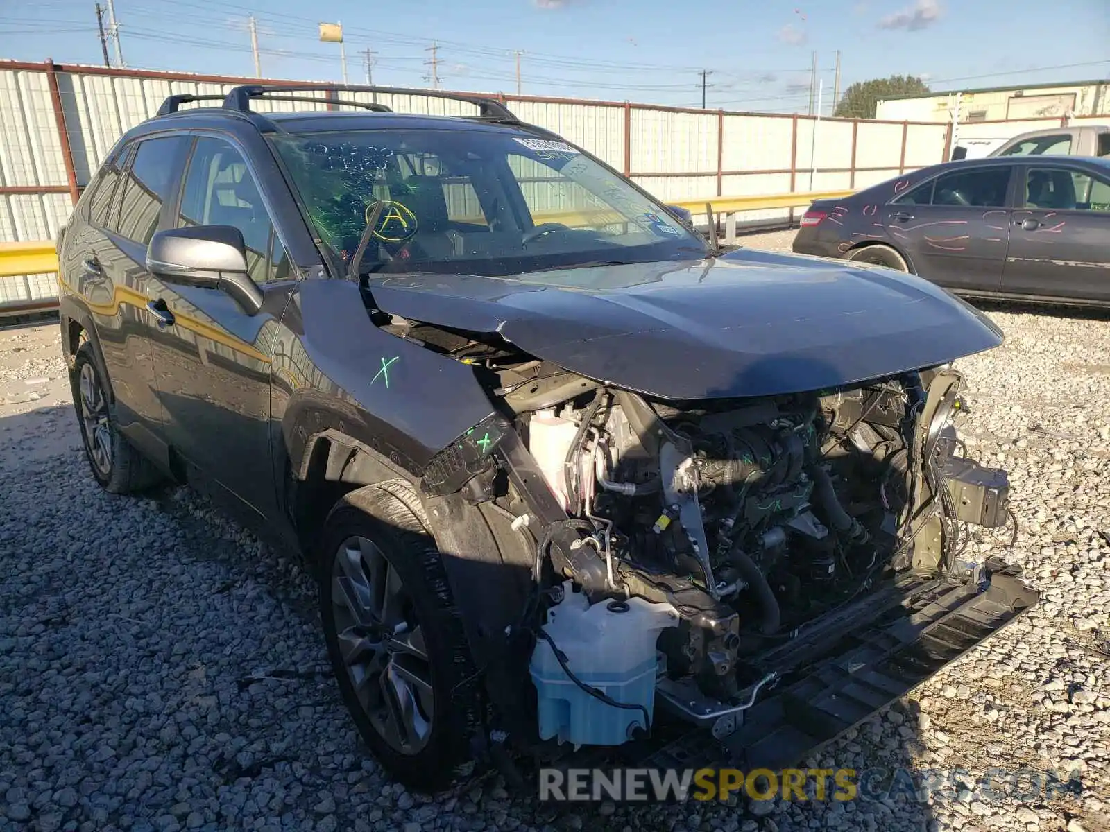 1 Photograph of a damaged car JTMY1RFV5KD510430 TOYOTA RAV4 2019