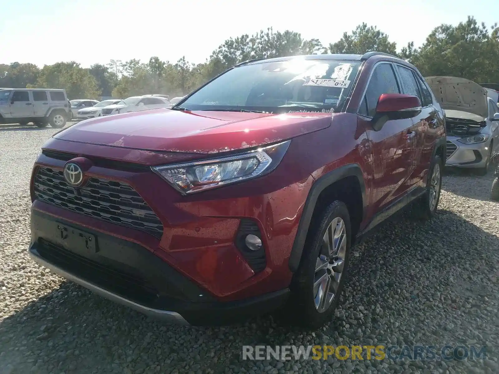 2 Photograph of a damaged car JTMY1RFV5KD513652 TOYOTA RAV4 2019